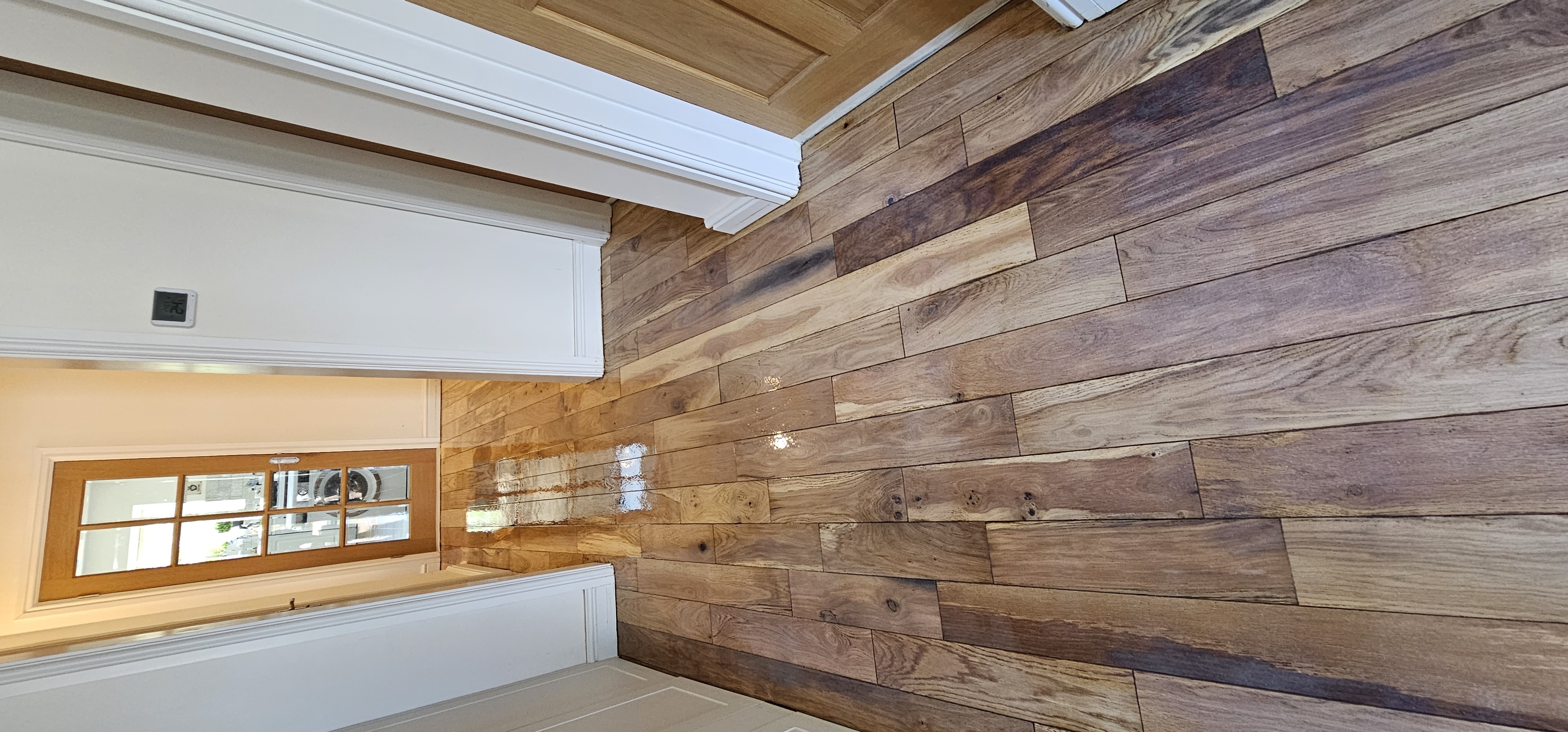 Floorboards floor after sanding work in SL3