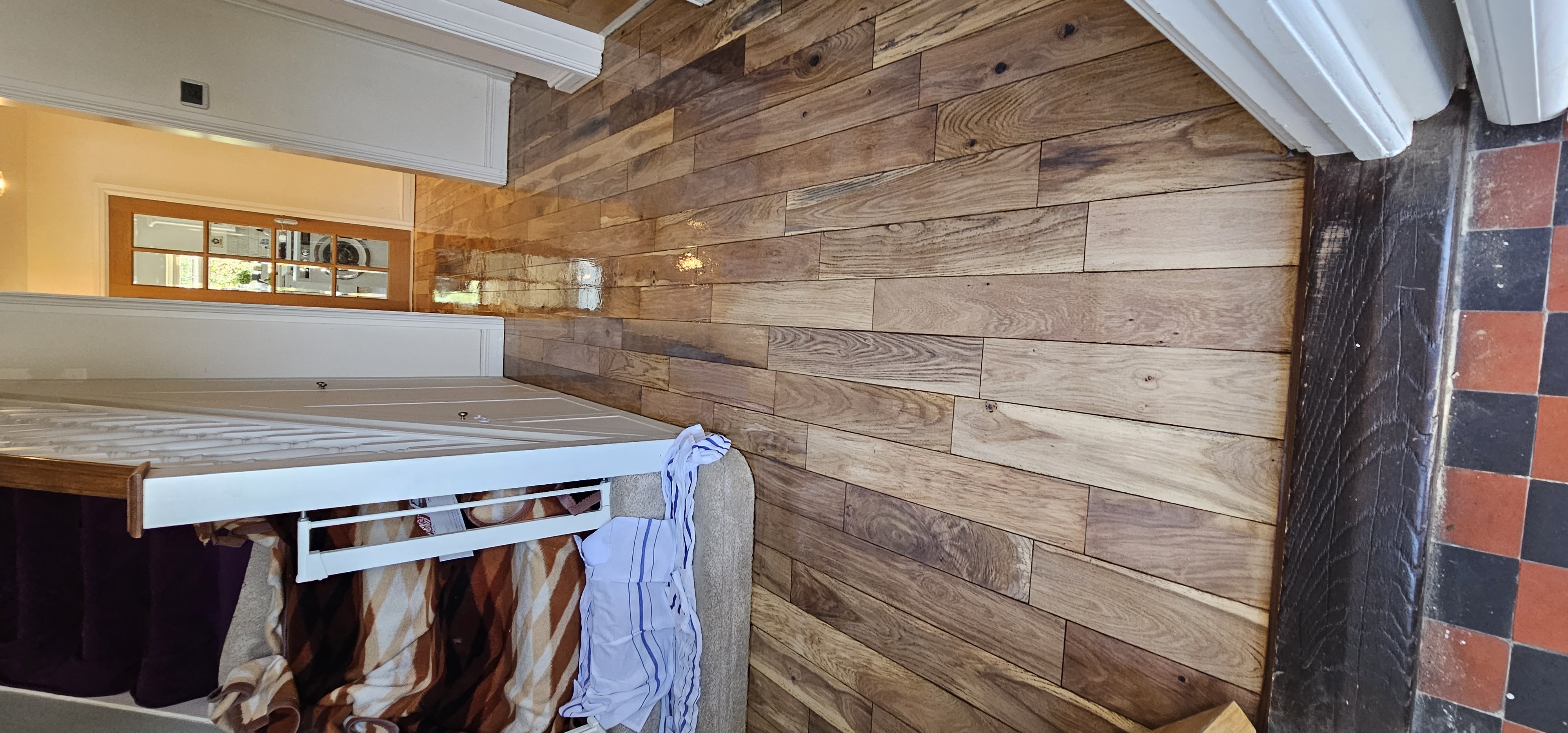 Floorboards floor after sanding work in SL3