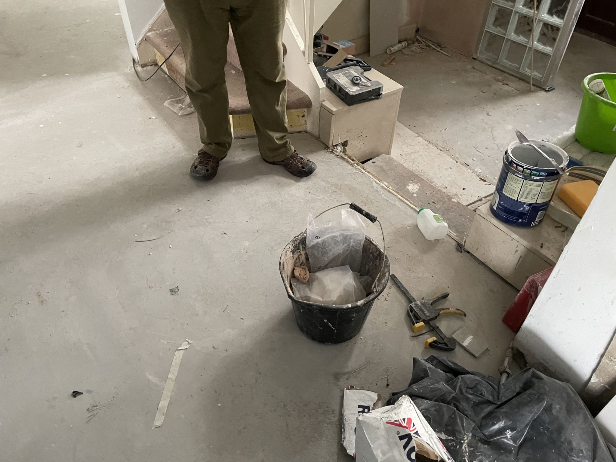 Floor condition before work at SM2