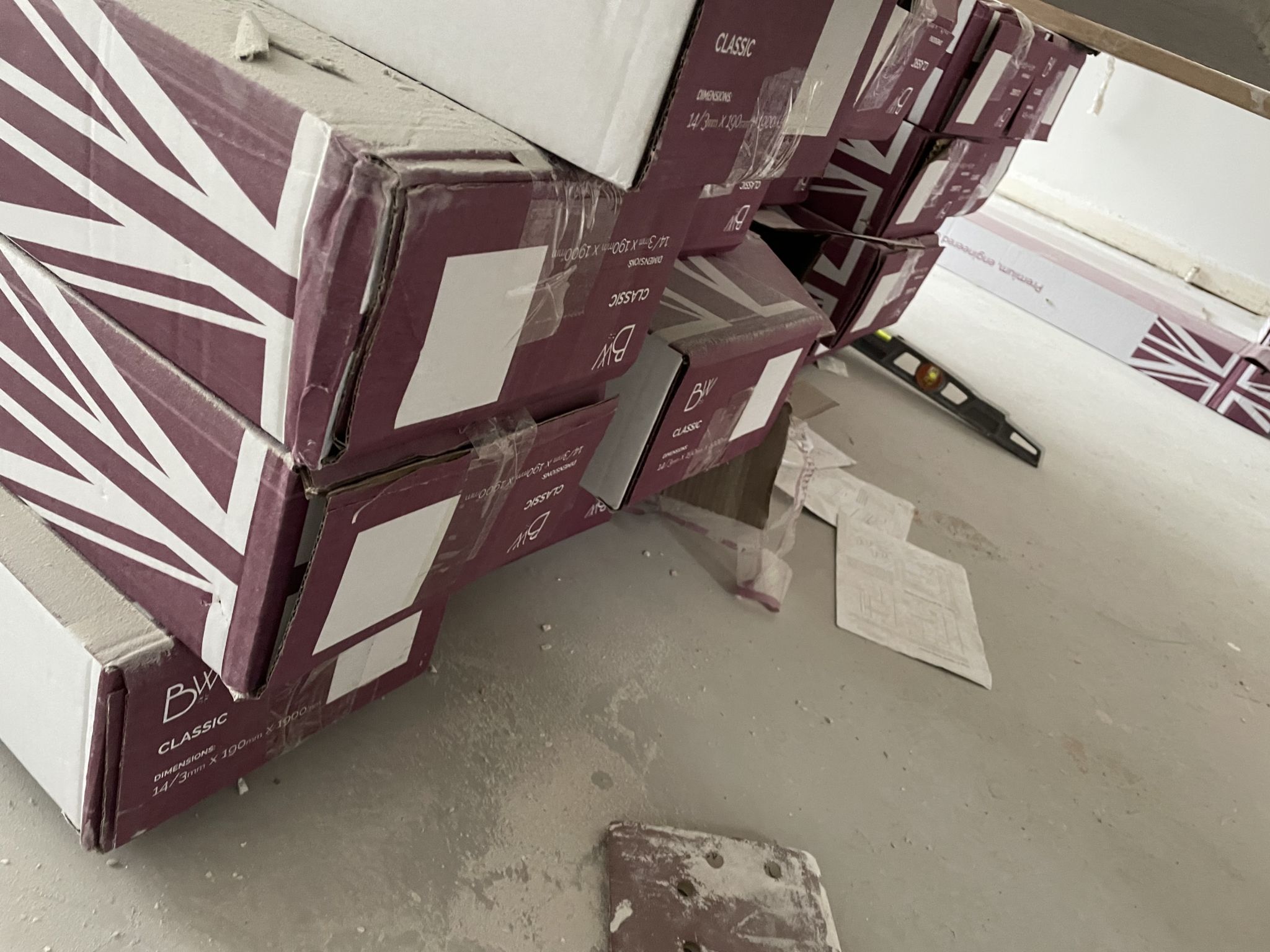 Floor condition before work at SM2