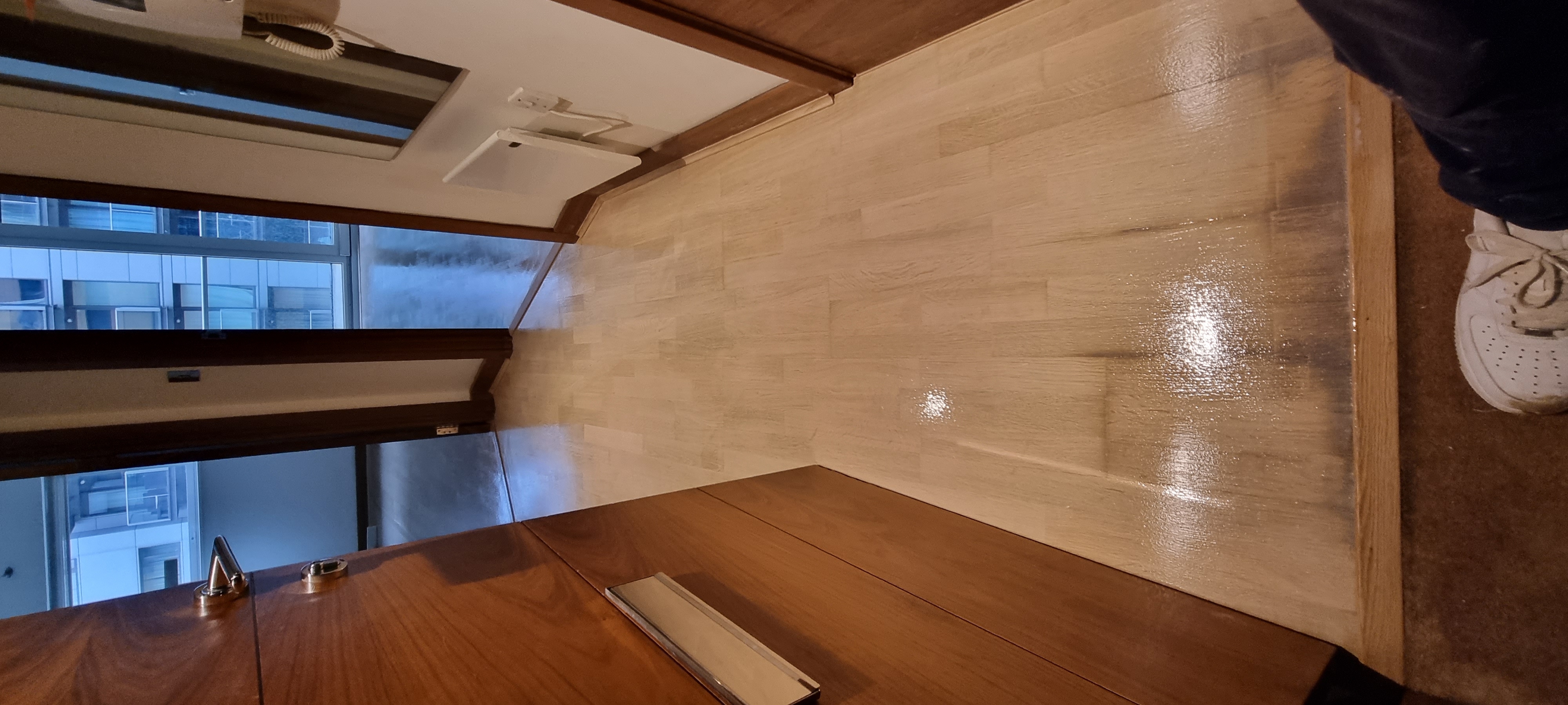 Engineered Wood floor after sanding work in SW11