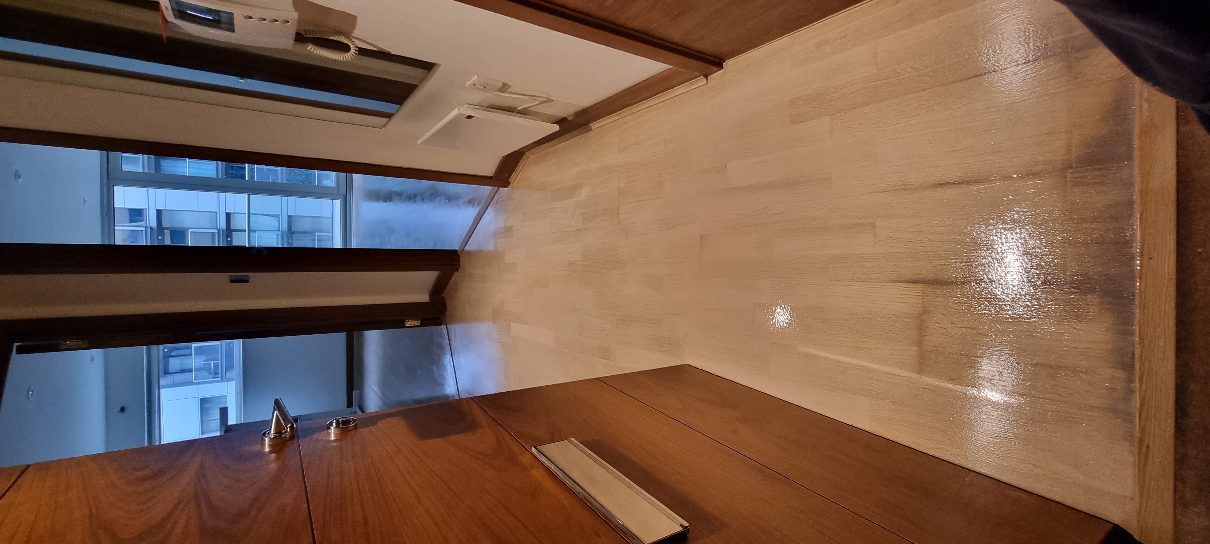 Engineered Wood floor after sanding work in SW11