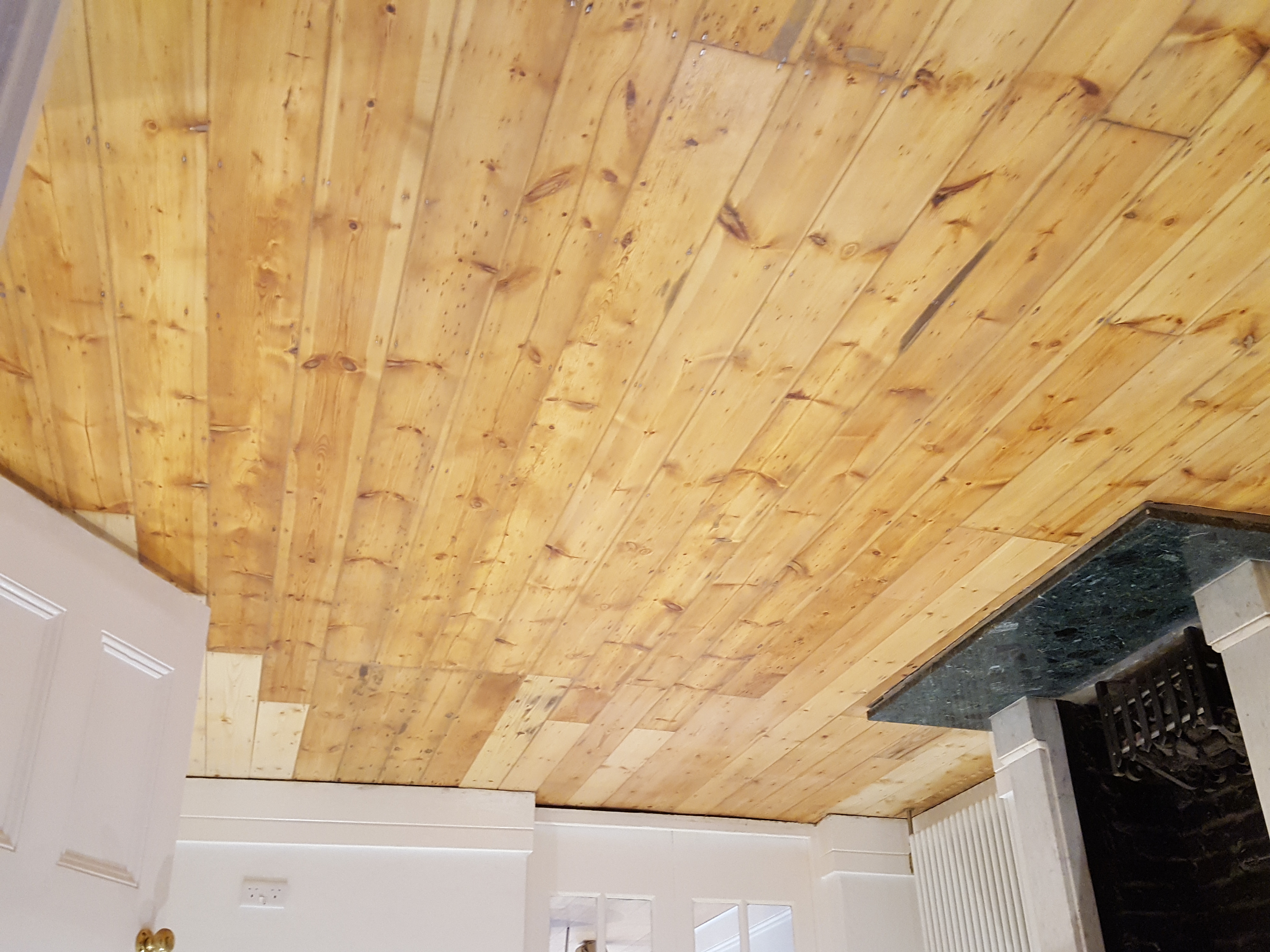 Floorboards floor after sanding work in SW11