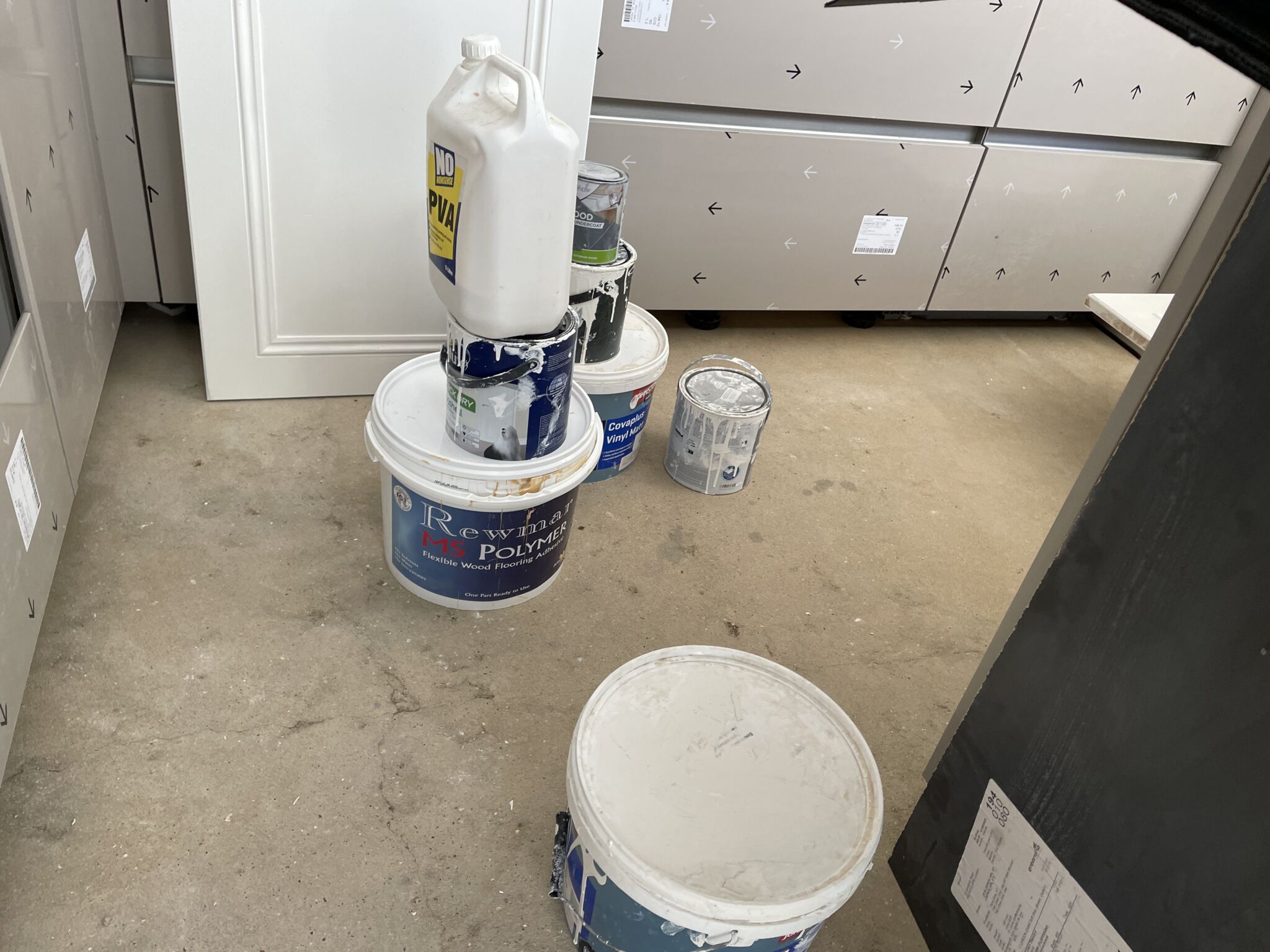 Floor condition before work at SW12