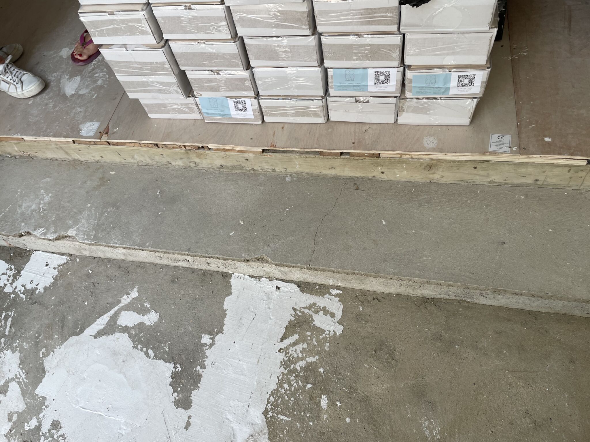 Floor condition before work at SW12