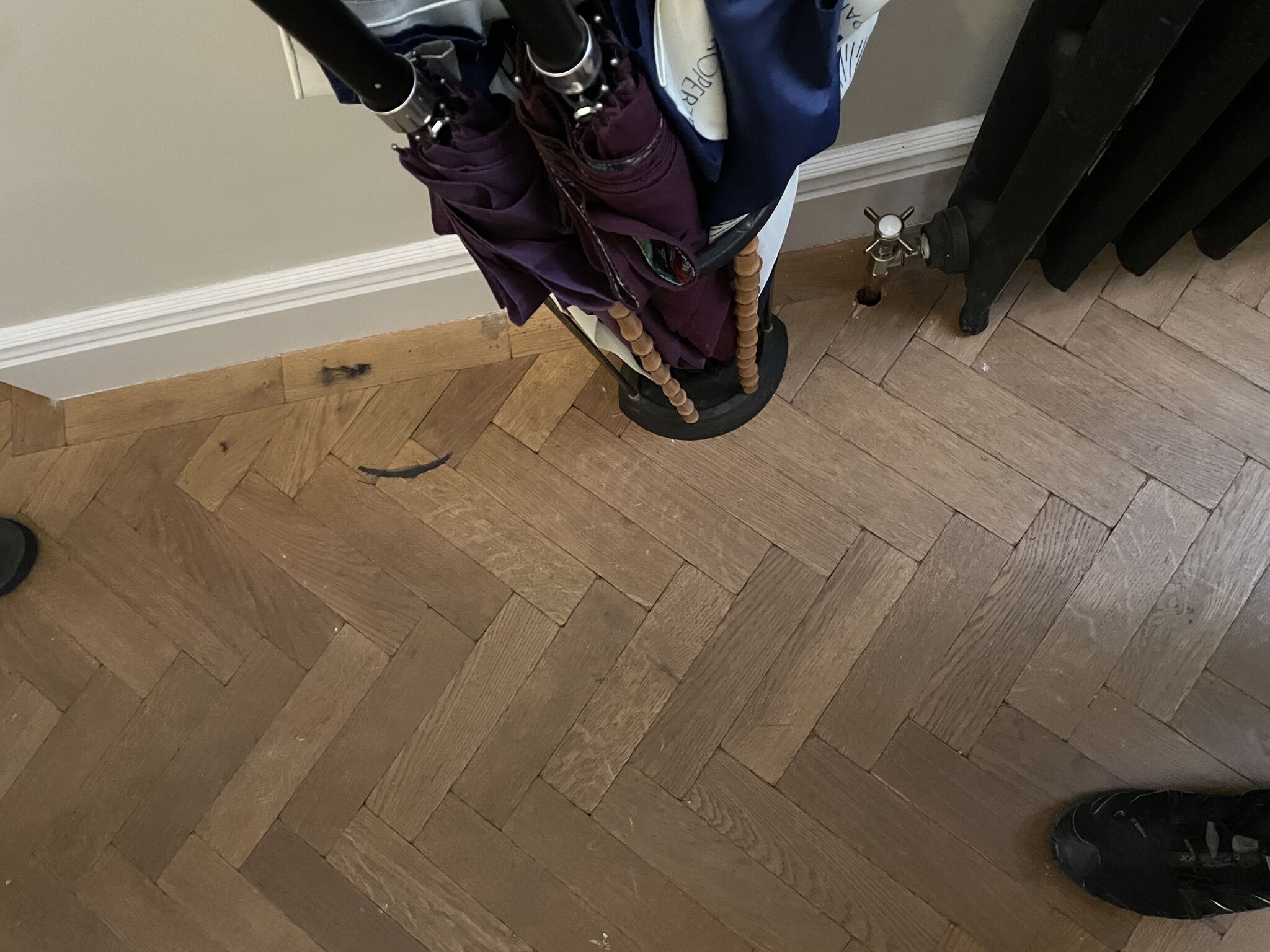 Floor condition before work at SW12