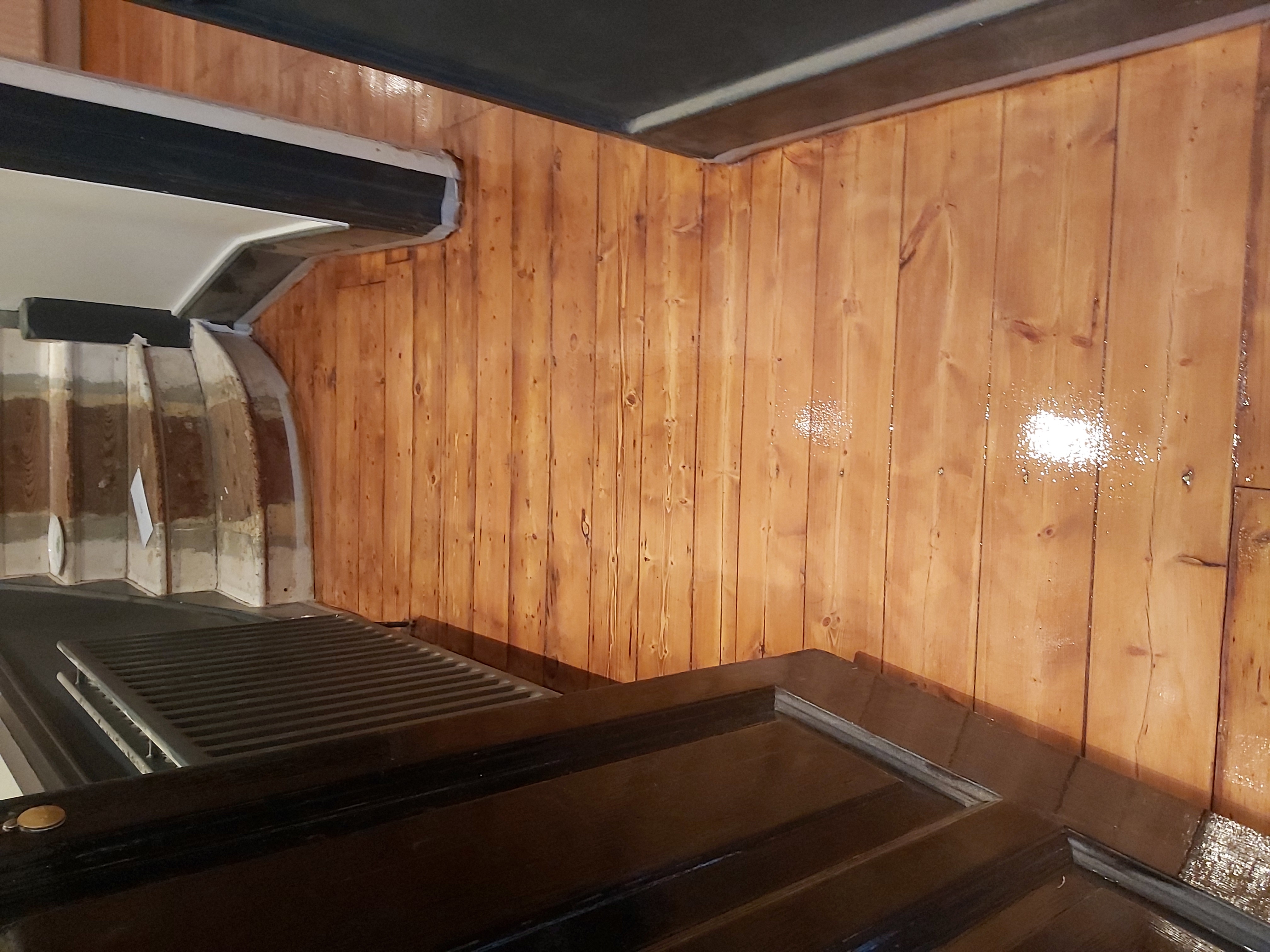 Floorboards floor after sanding work in SW14