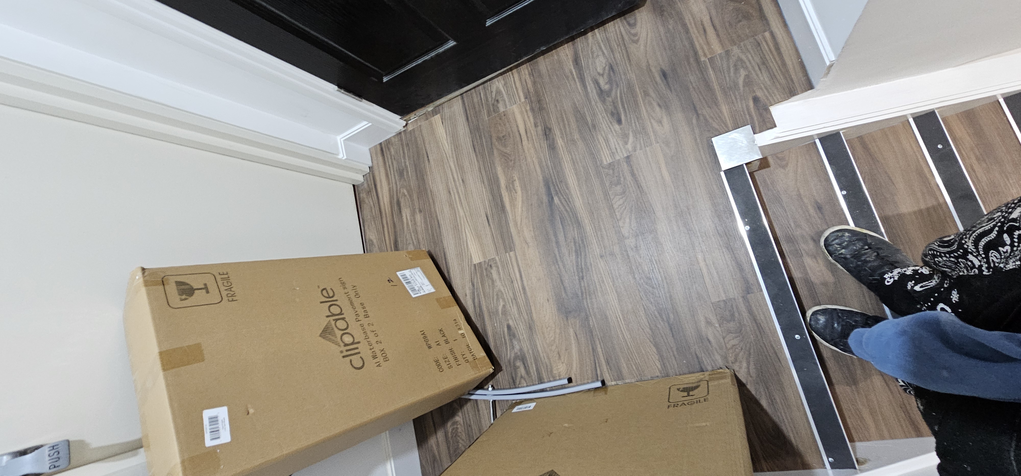 Vinyl floor after fitting work in SW15