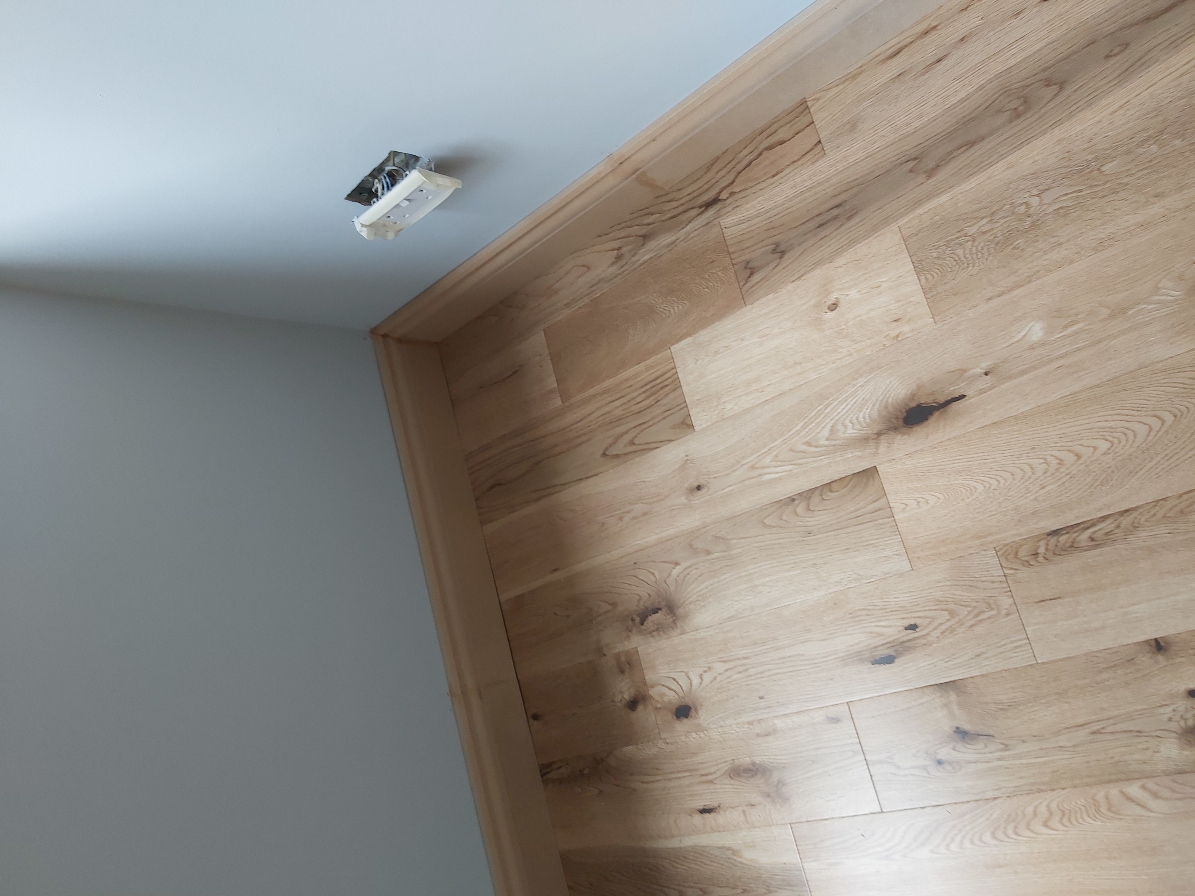 Wood Floor floor after fitting work in SW15