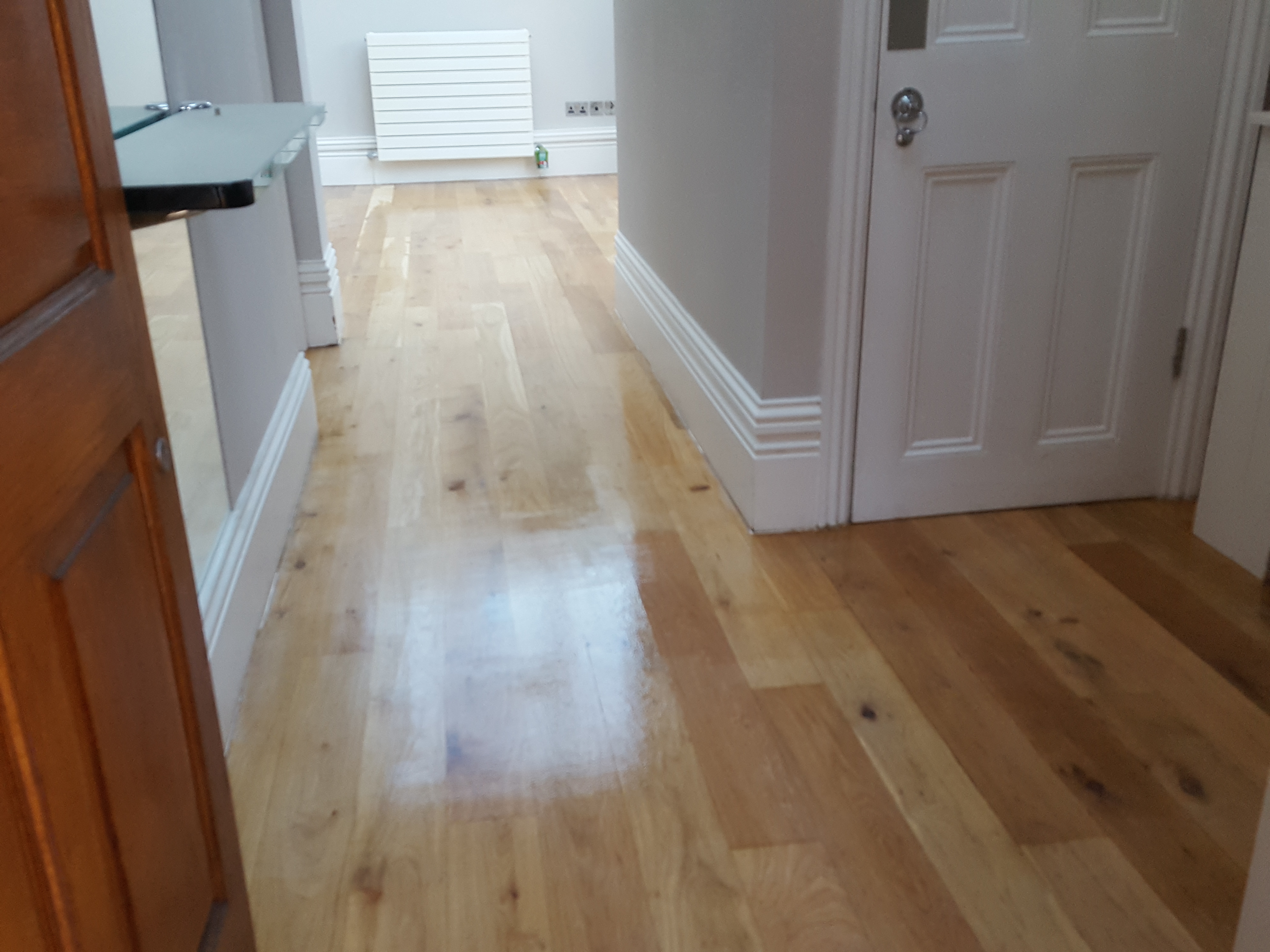 Engineered Wood floor after sanding work in SW15