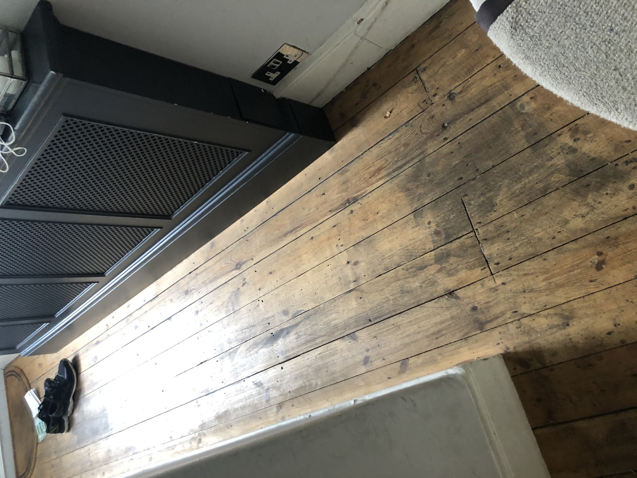 Floor condition before work at SW15