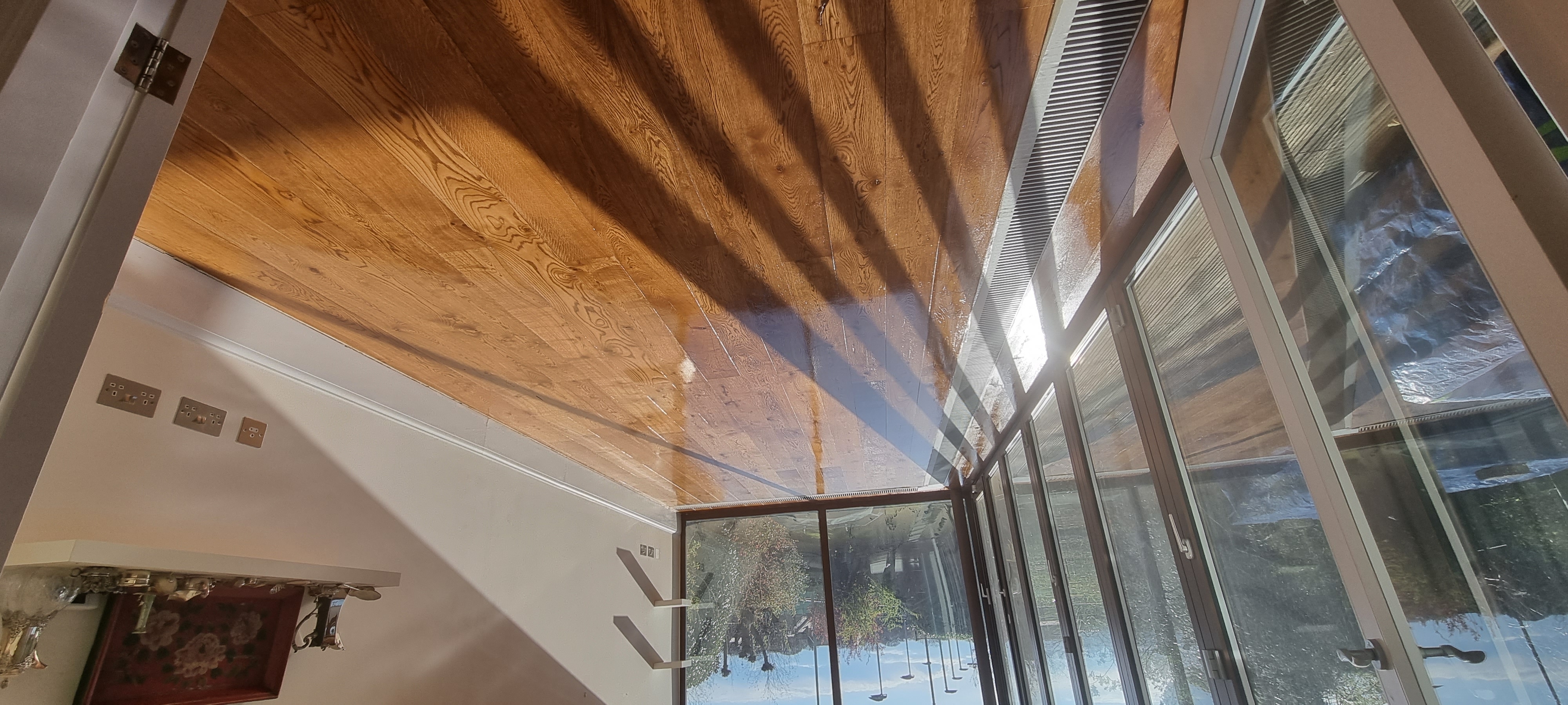 Engineered Wood floor after sanding work in SW16