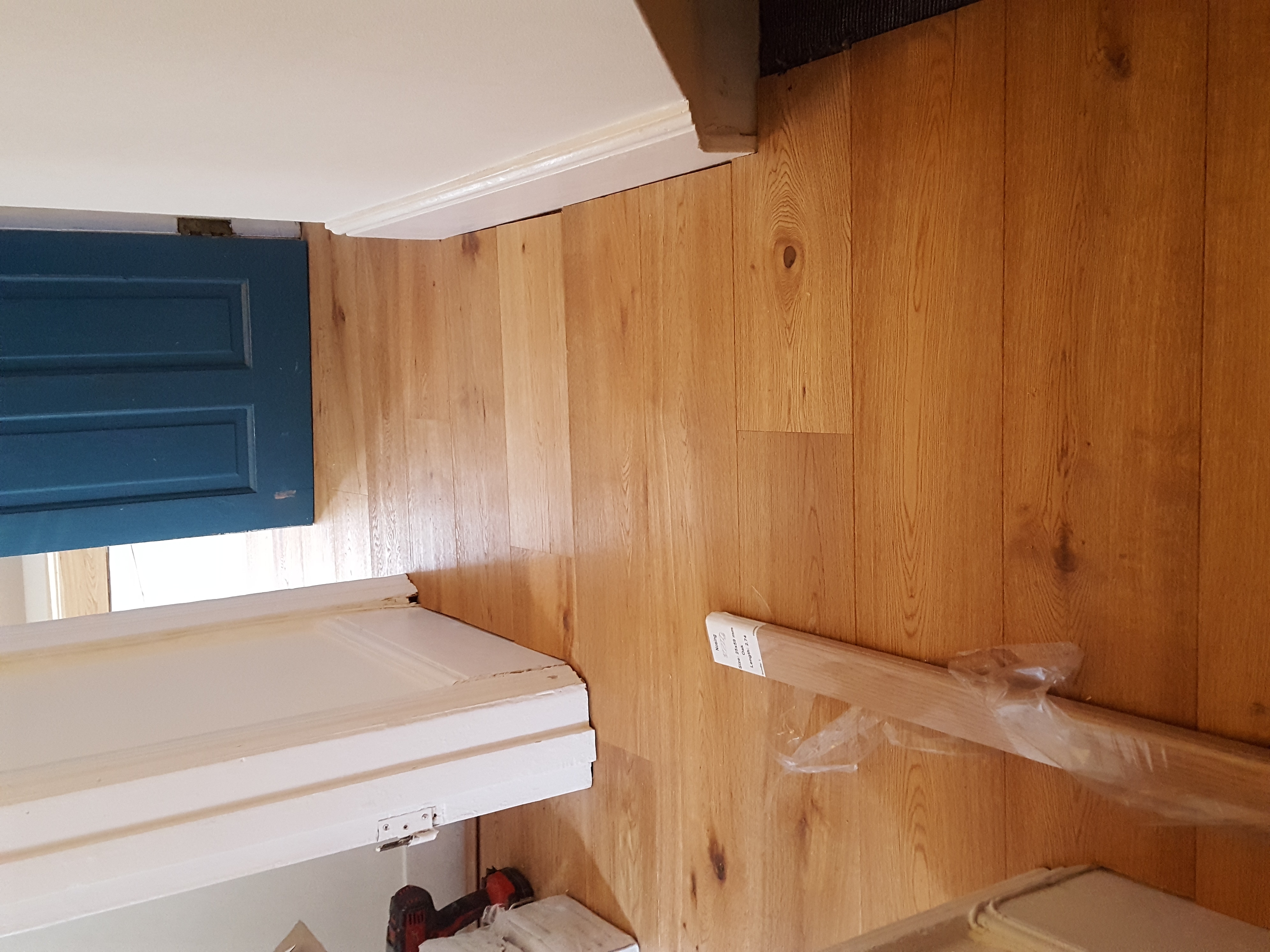 Engineered Wood floor after fitting work in SW16