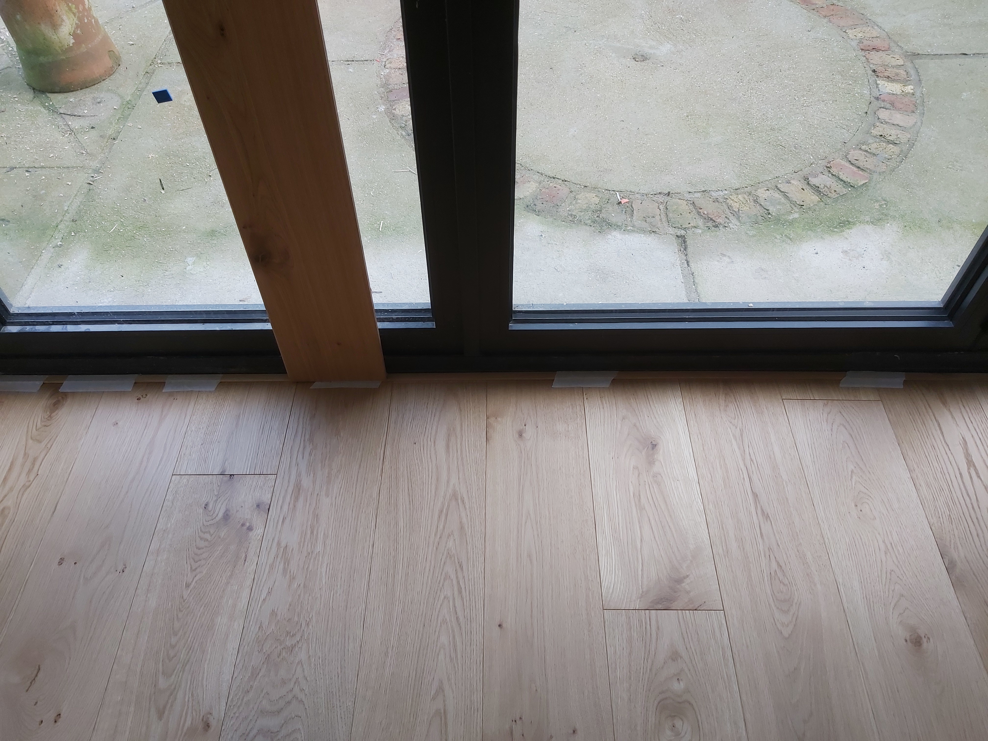 Engineered Wood floor after fitting work in SW16