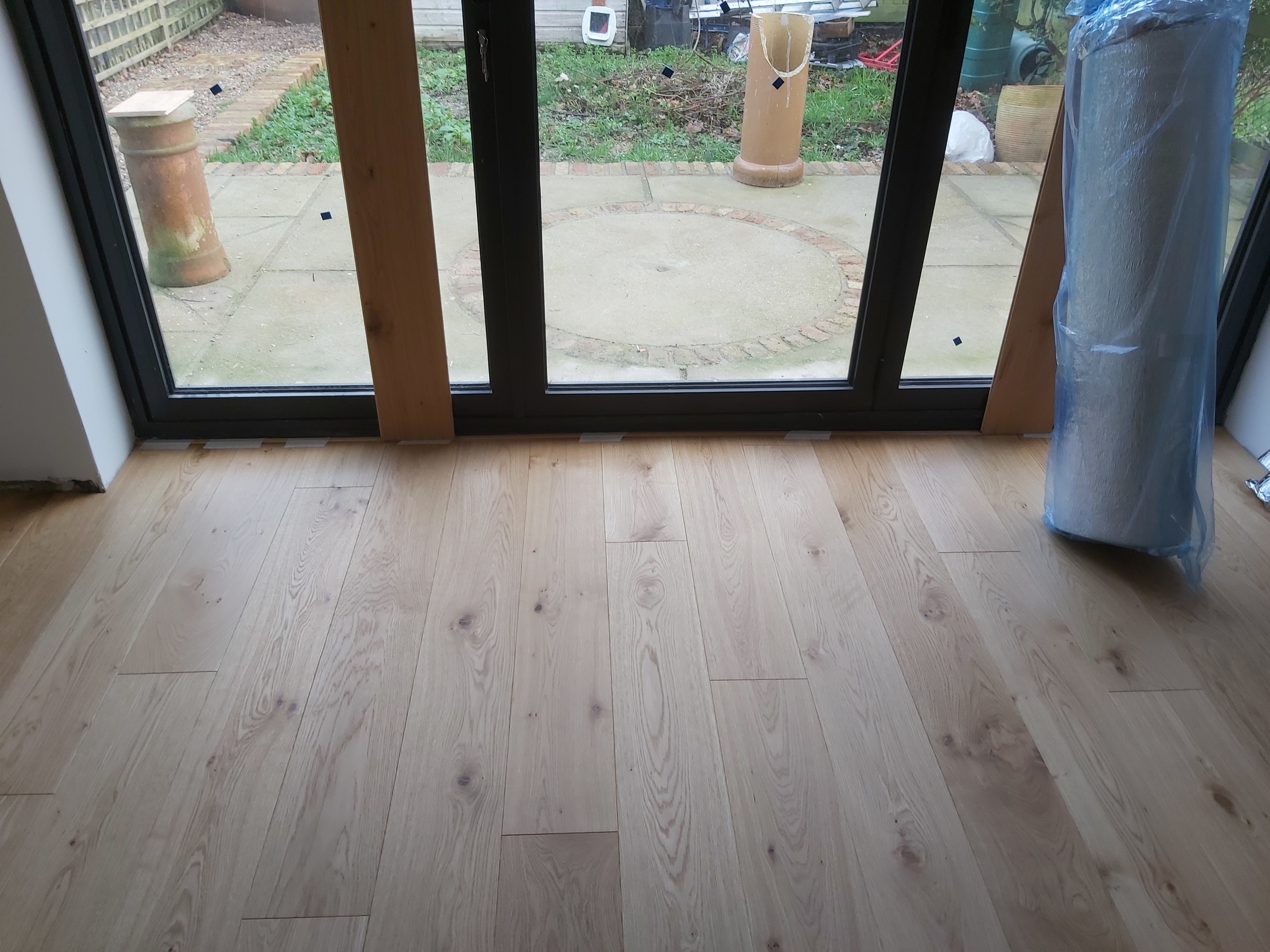 Engineered Wood floor after fitting work in SW16