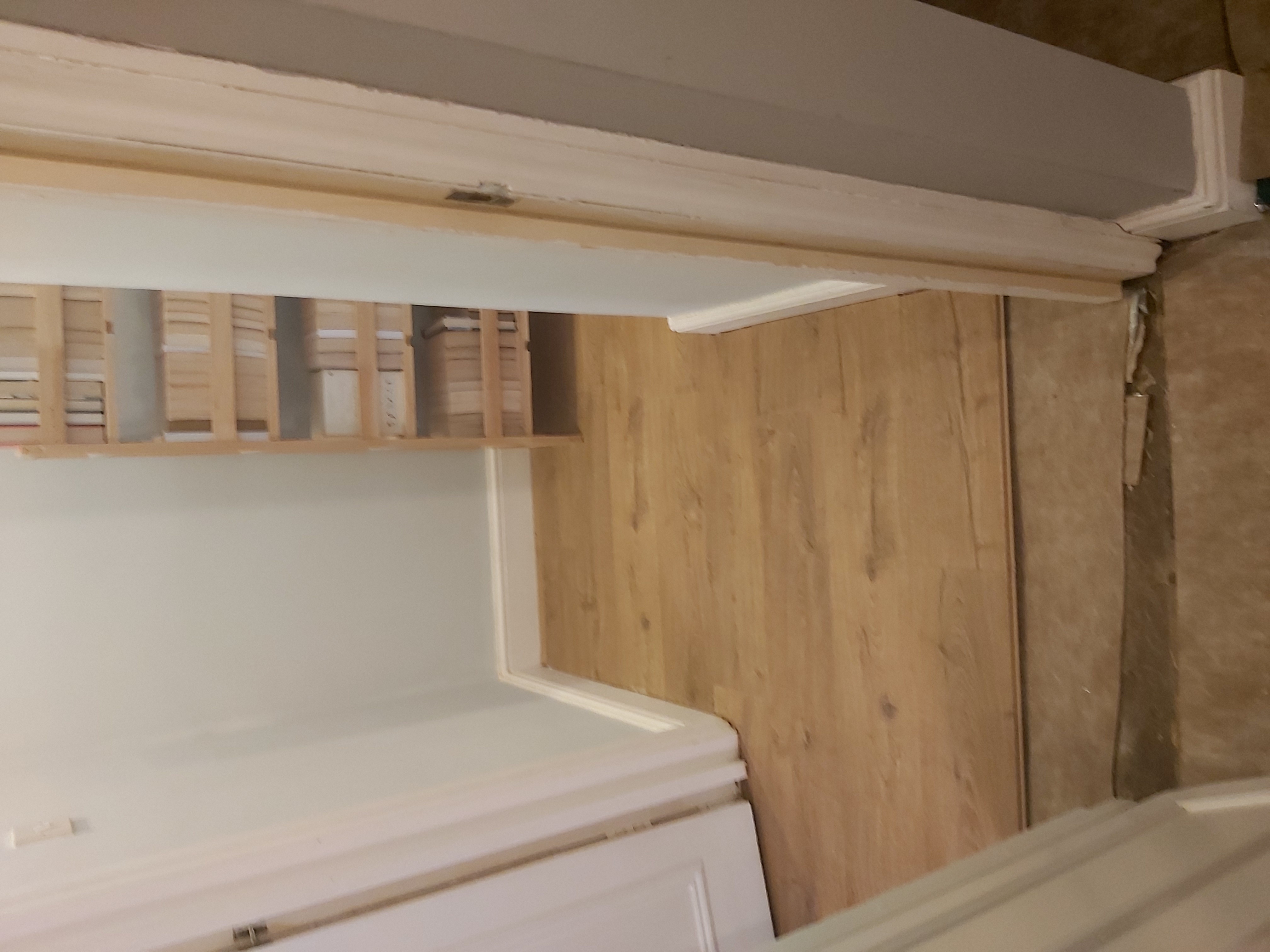 Laminate floor after fitting work in SW16