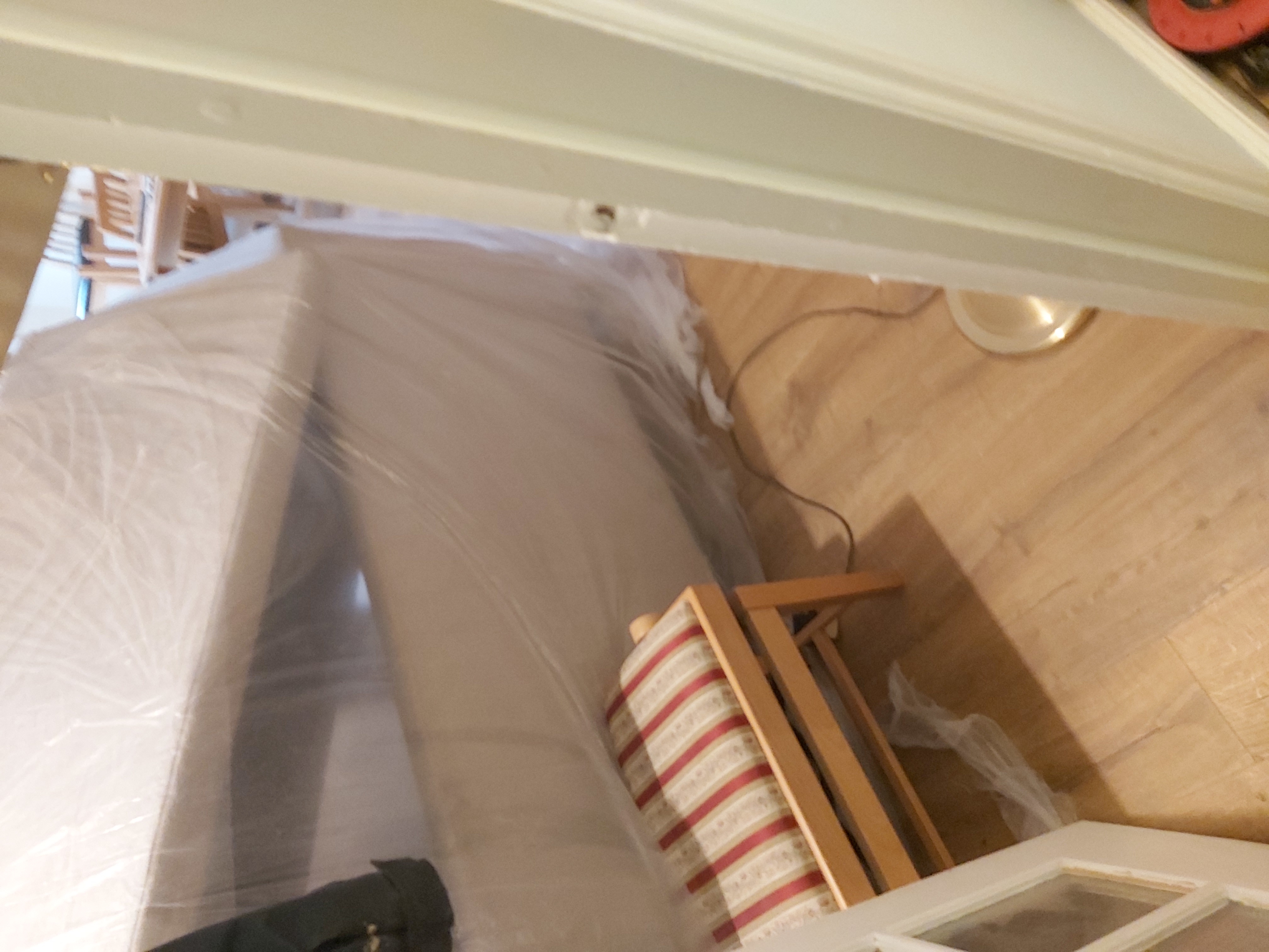 Laminate floor after fitting work in SW16