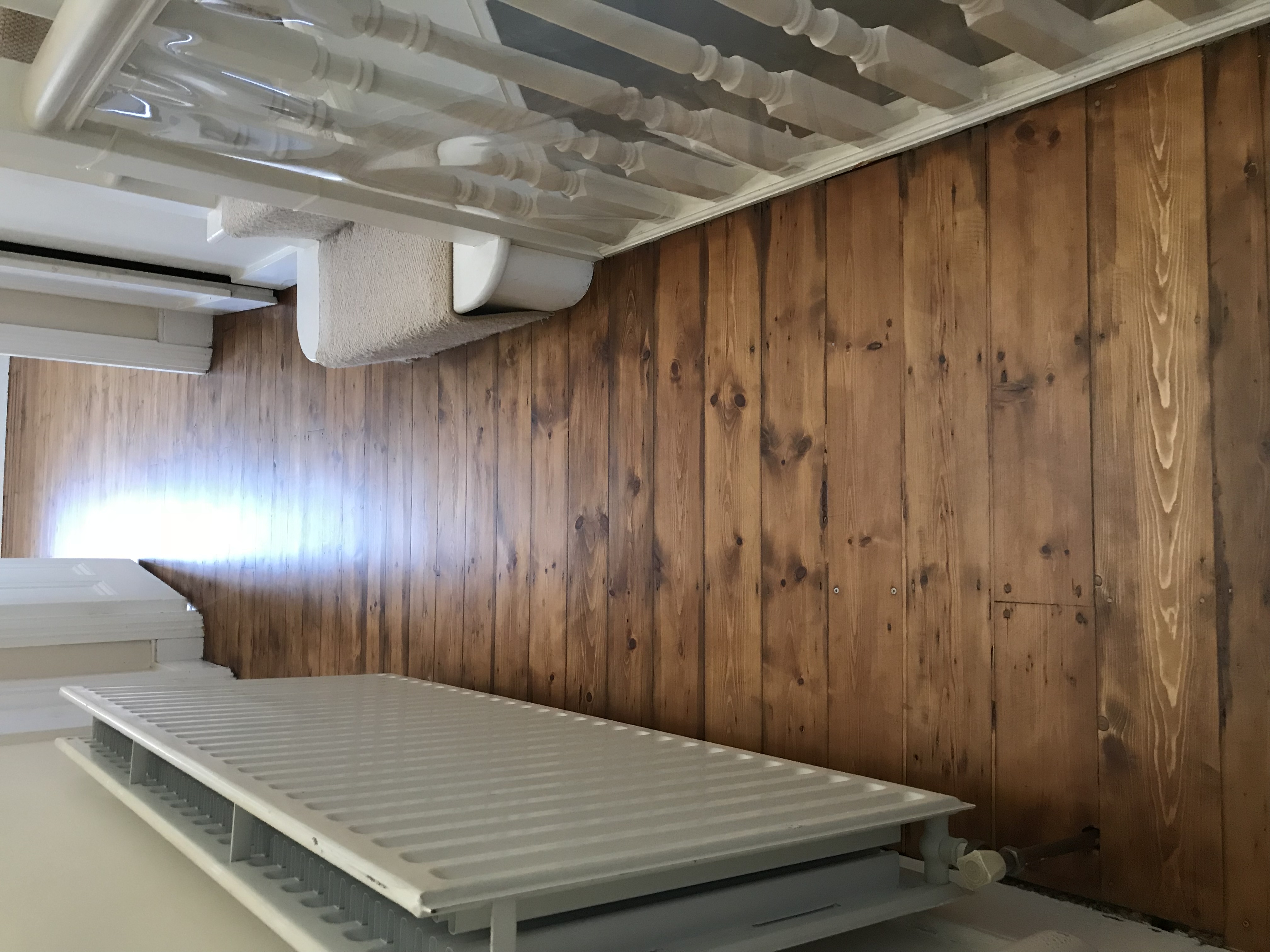 Floorboards floor after sanding work in SW17