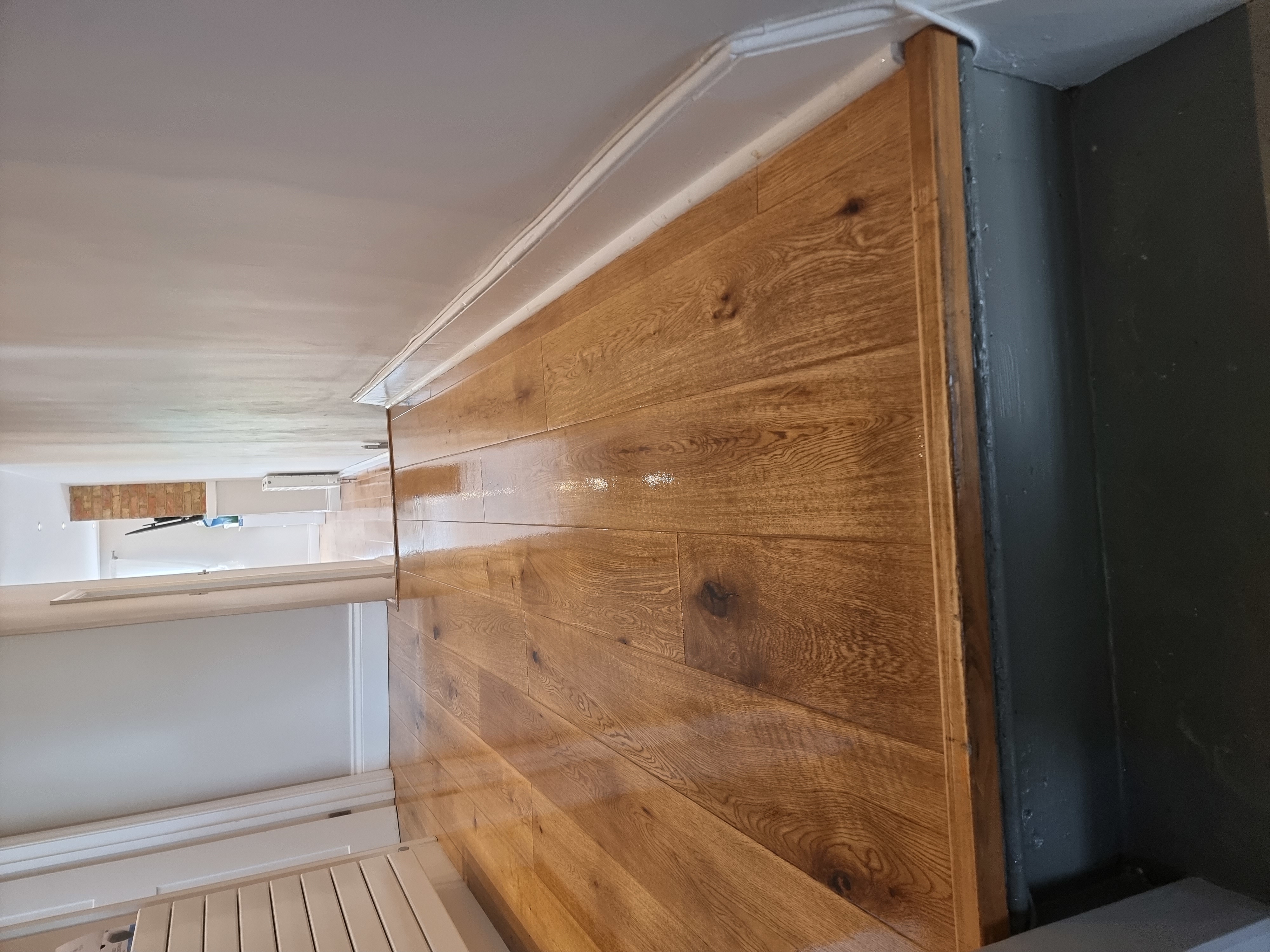 Engineered Wood floor after sanding work in SW18