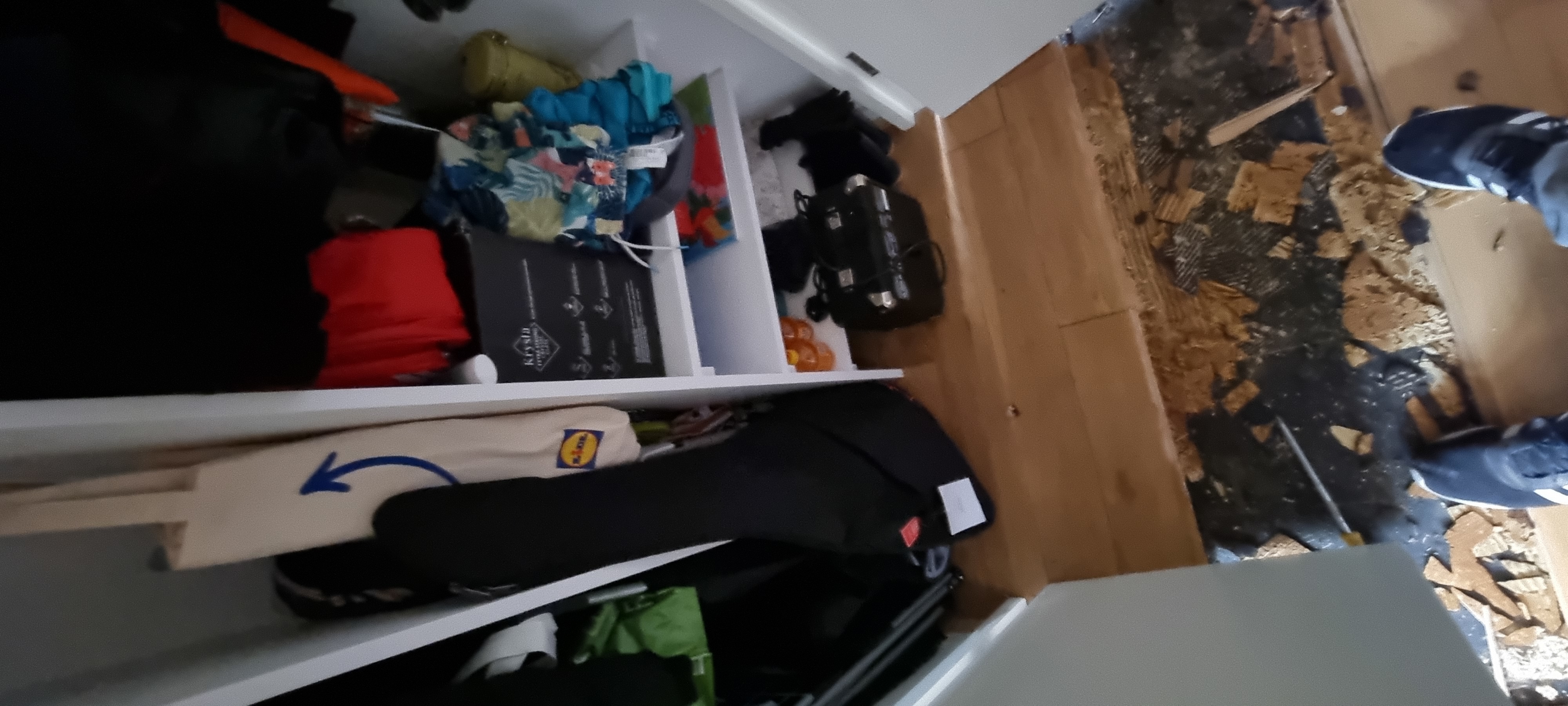 Hardwood floor after fitting work in SW18