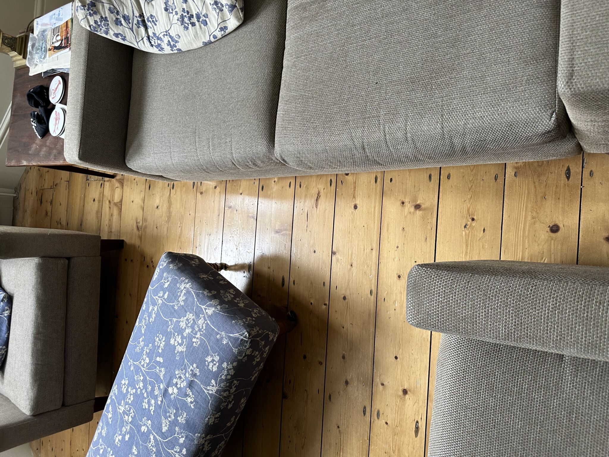 Floor condition before work at SW18