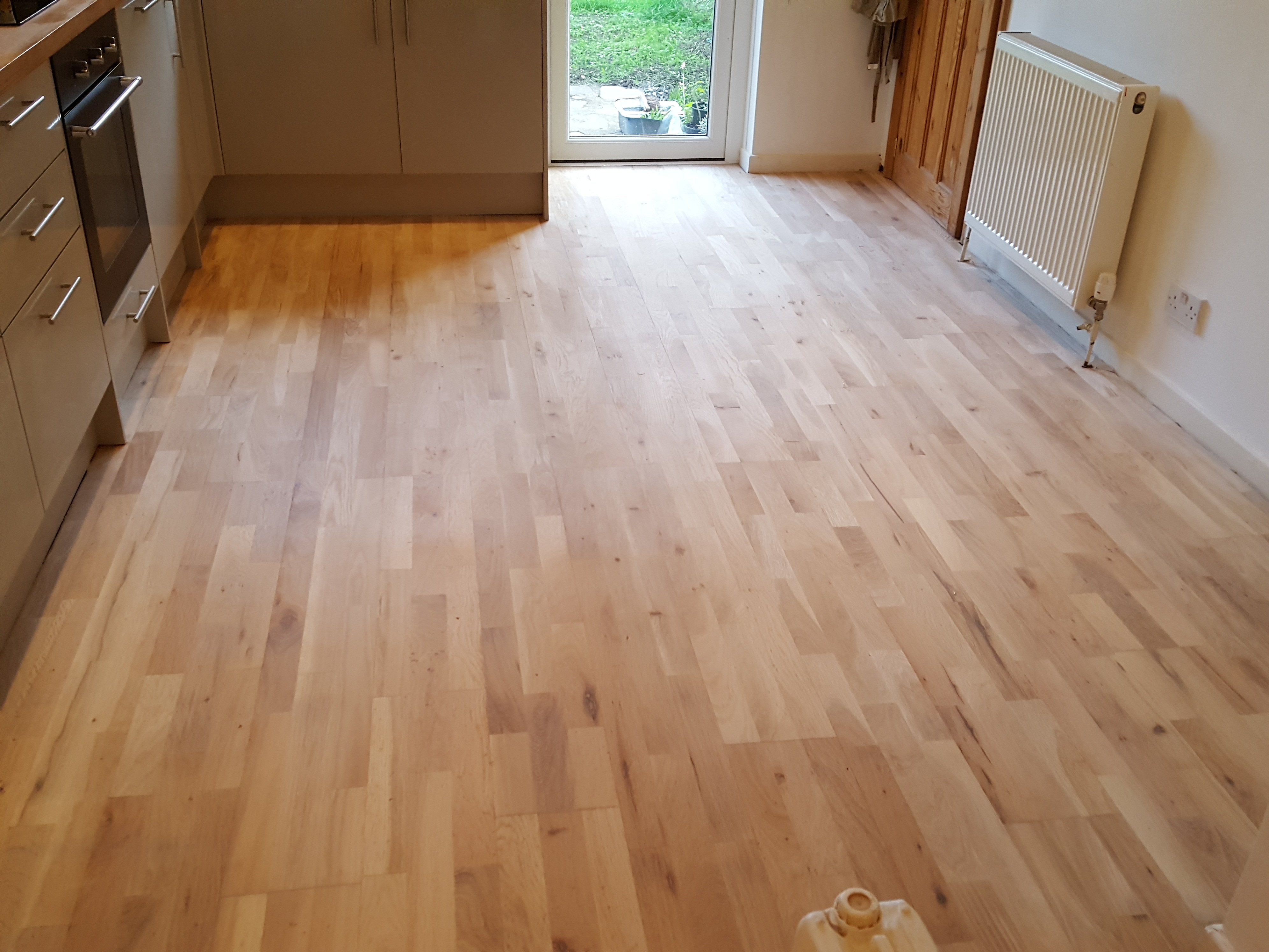 Engineered Wood floor after sanding work in SW18