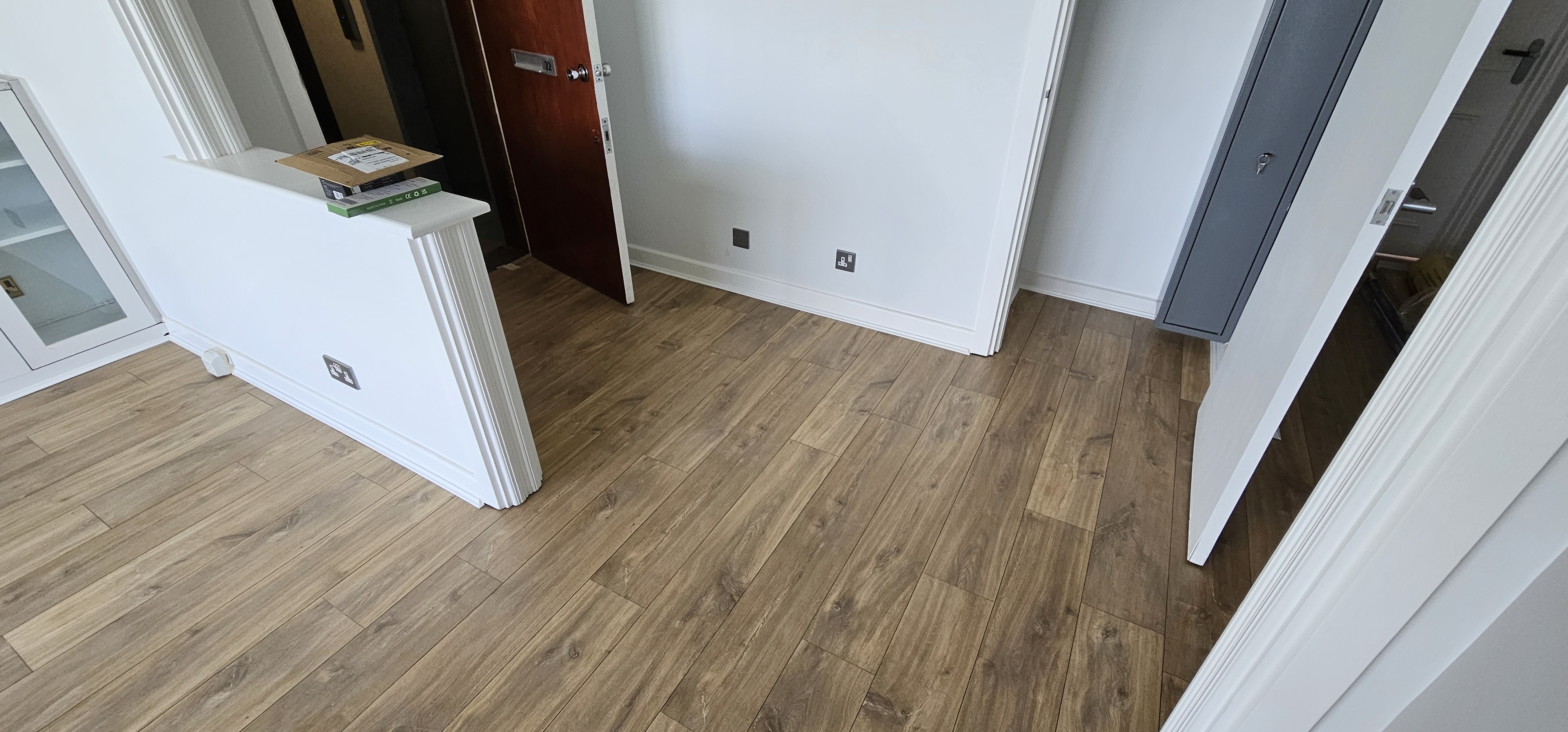 Laminate floor after fitting work in SW19