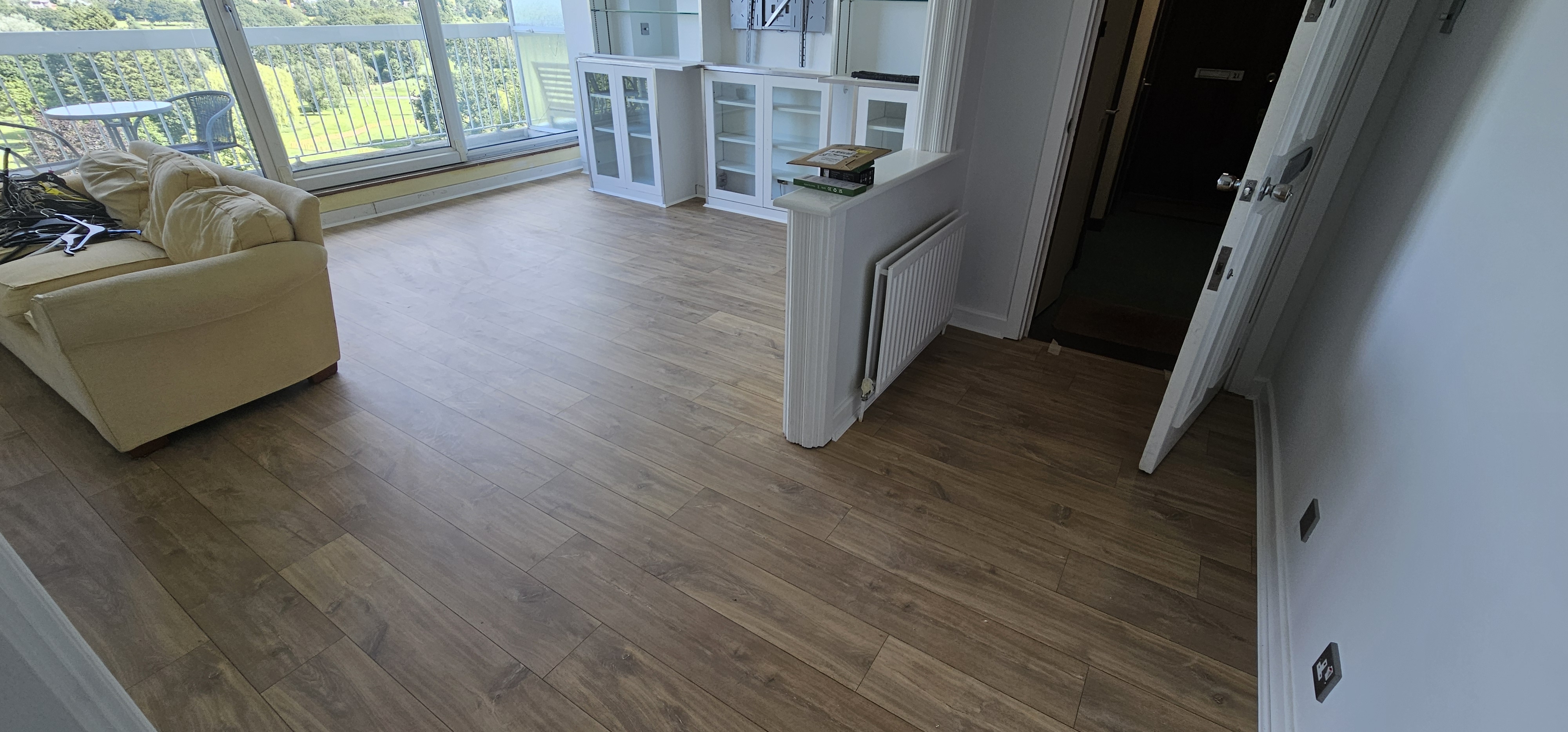 Laminate floor after fitting work in SW19