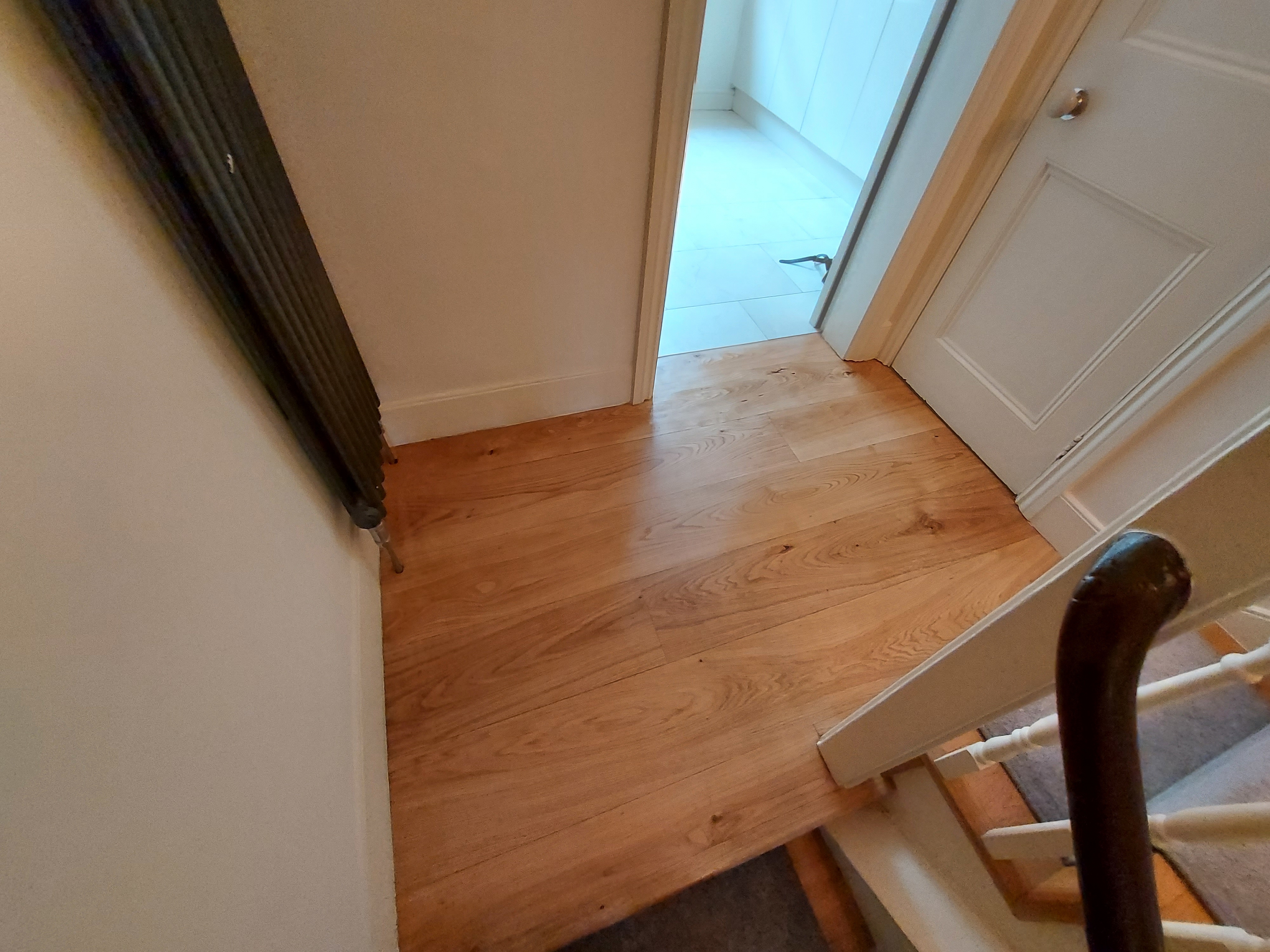 Engineered Wood floor after sanding work in SW1V