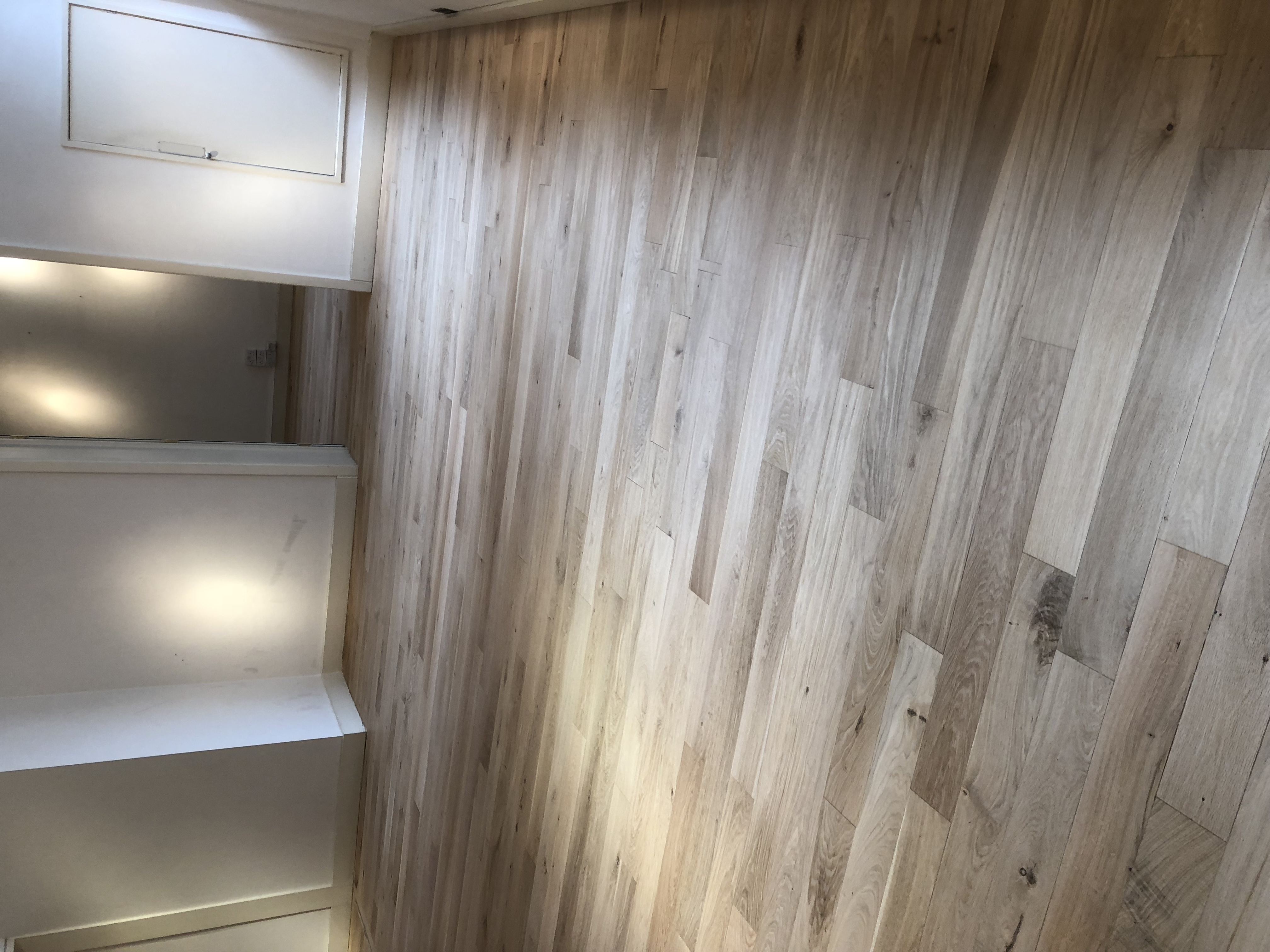 Engineered Wood floor after sanding work in SW1Y