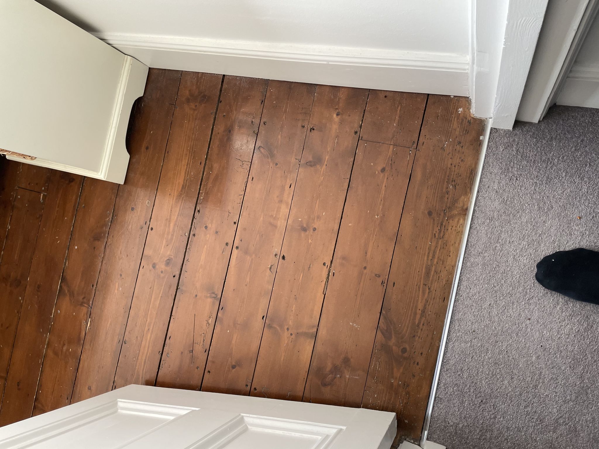 Floor condition before work at SW20