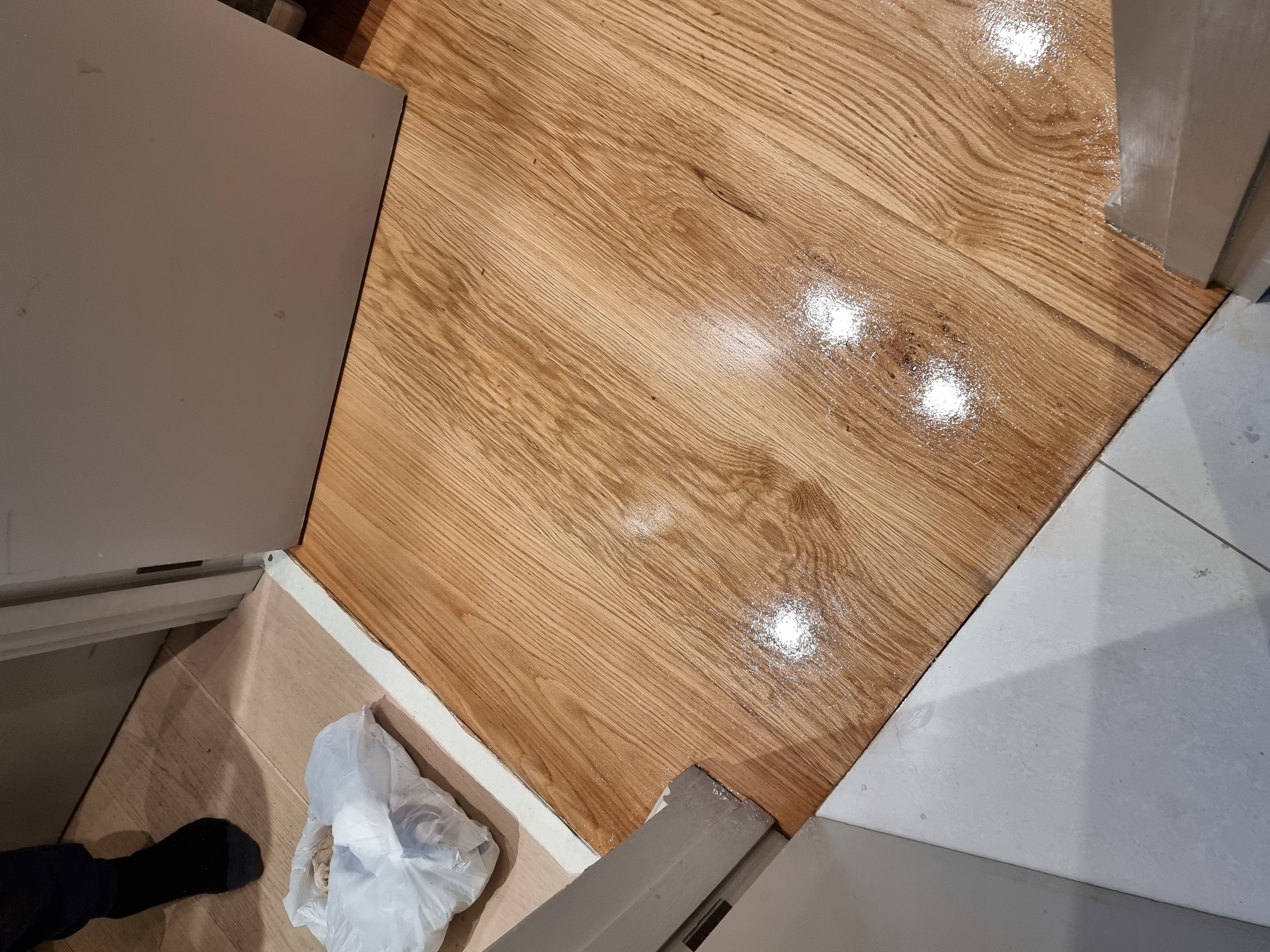 Engineered Wood floor after sanding work in SW6