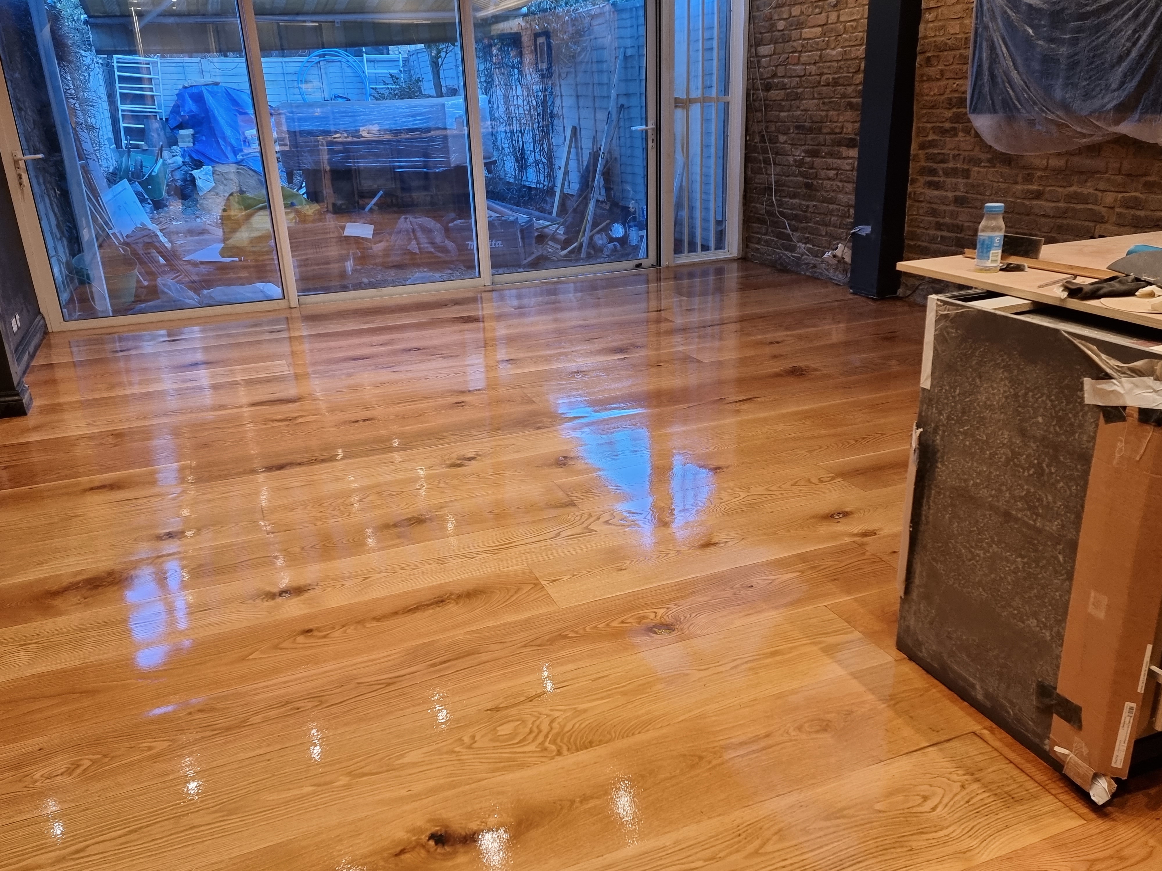 Engineered Wood floor after sanding work in SW6