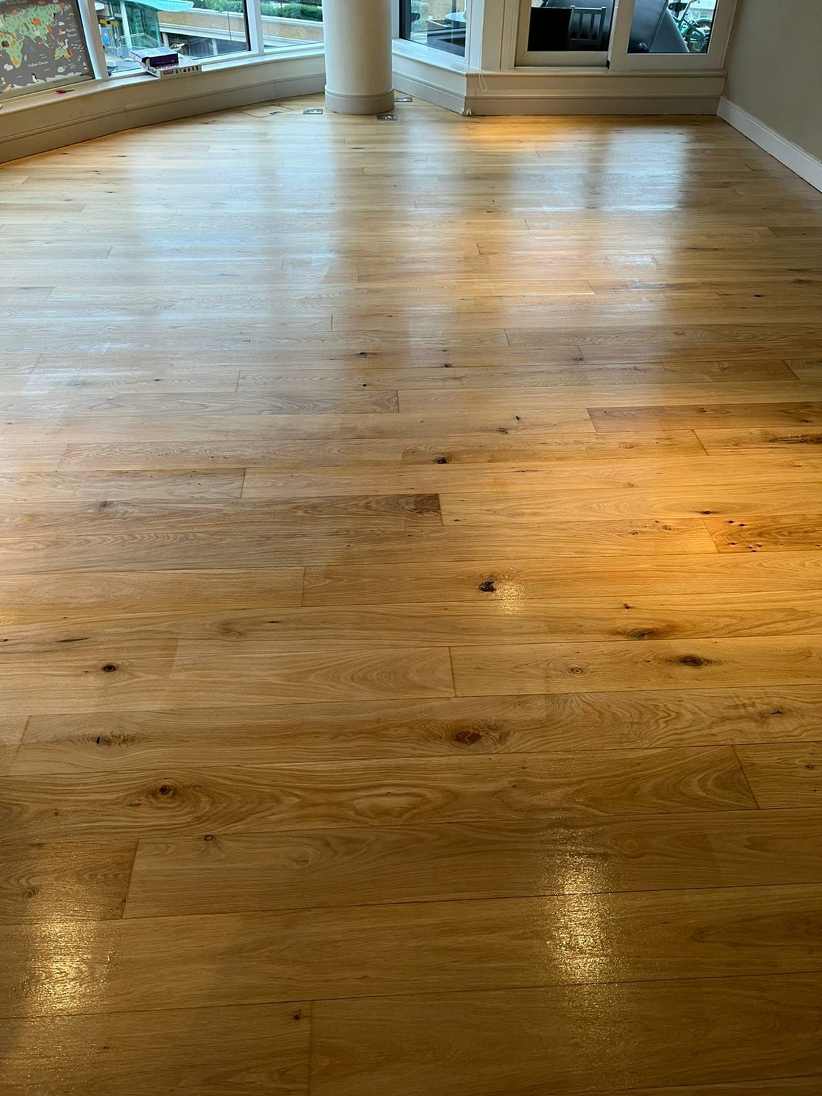 Parquet floor after sanding work in SW6