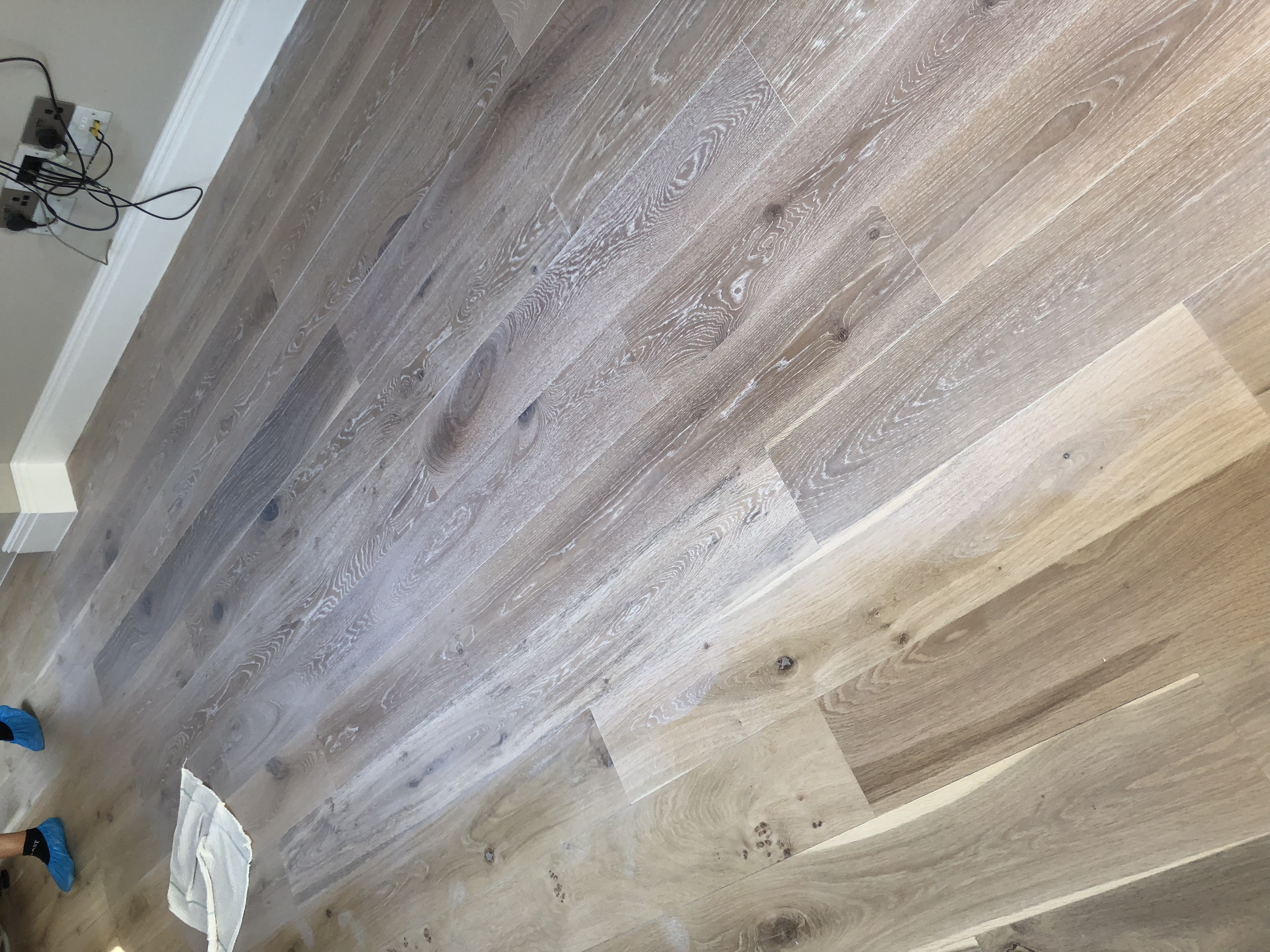 Engineered Wood floor after sanding work in SW6