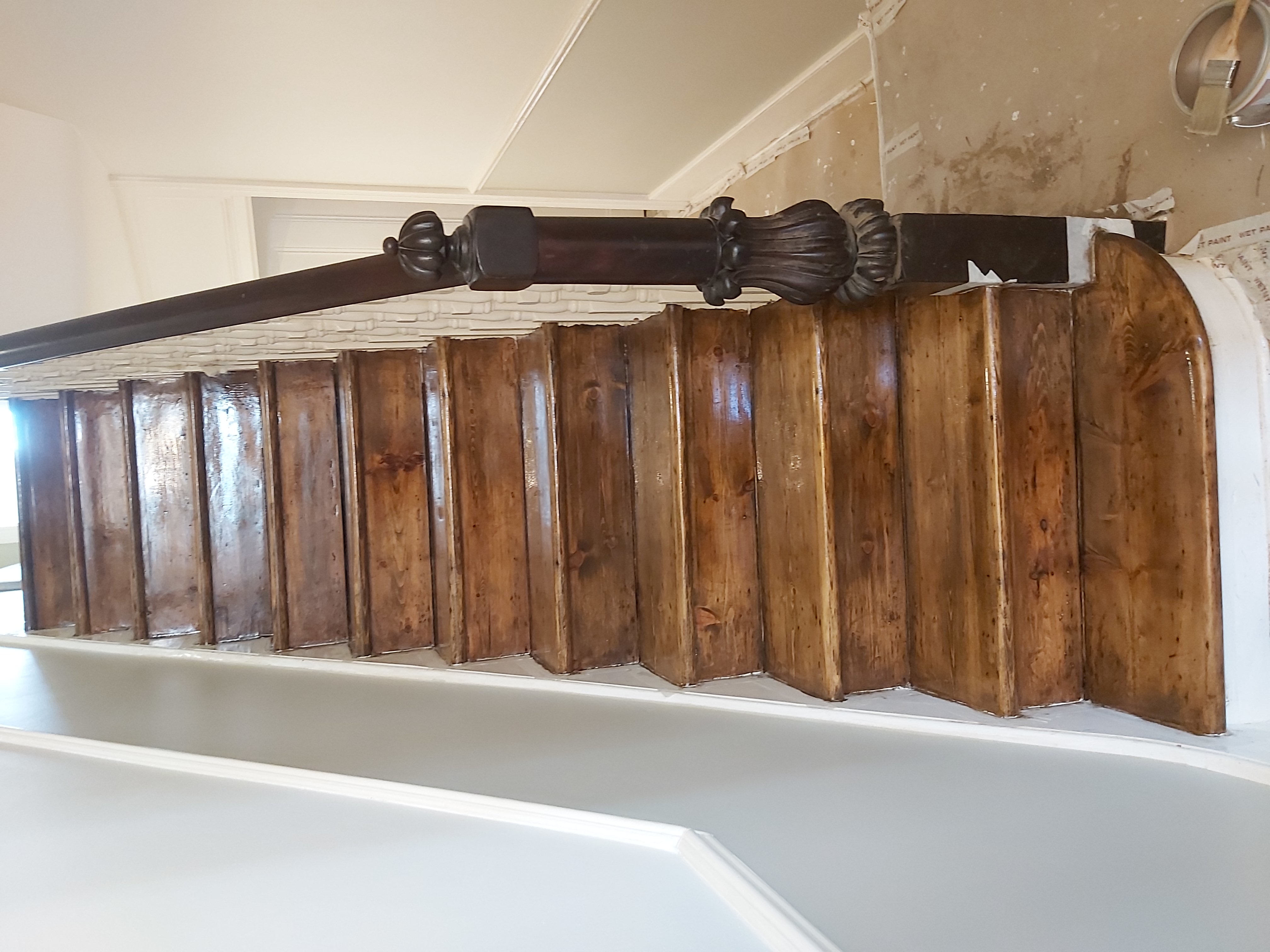 Floorboards floor after sanding work in SW6