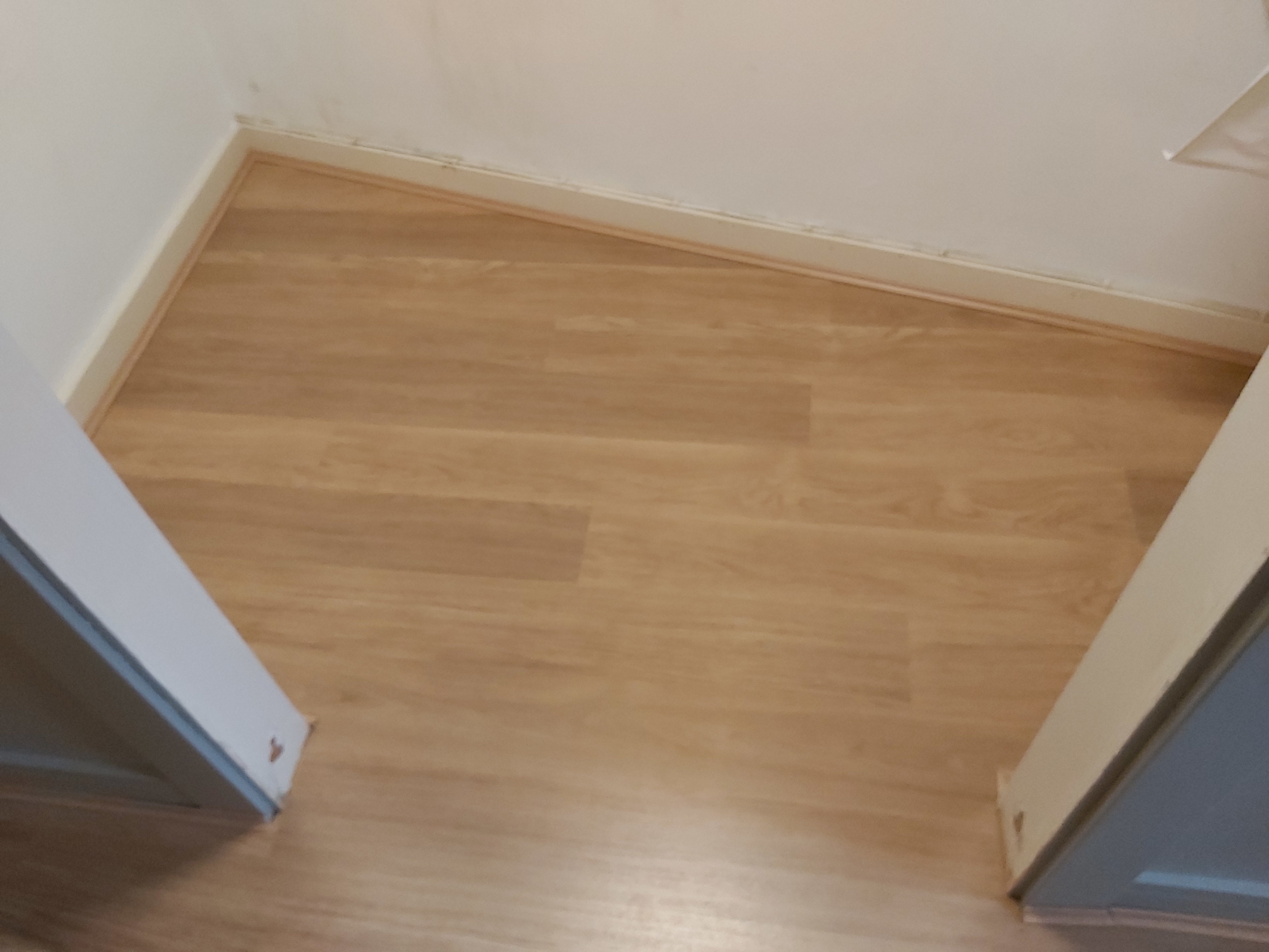 Laminate floor after fitting work in SW6