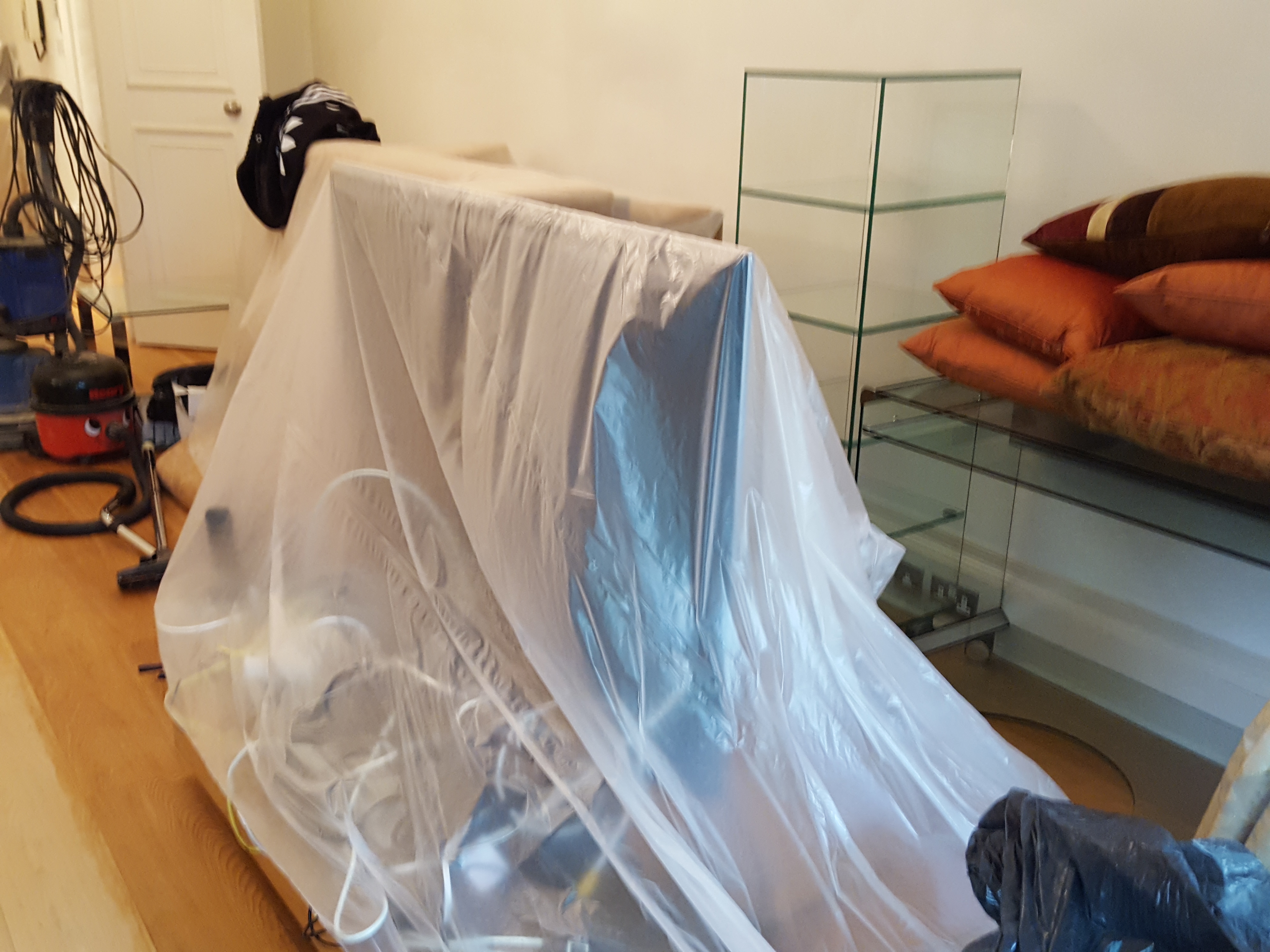 Engineered Wood floor after sanding work in SW7