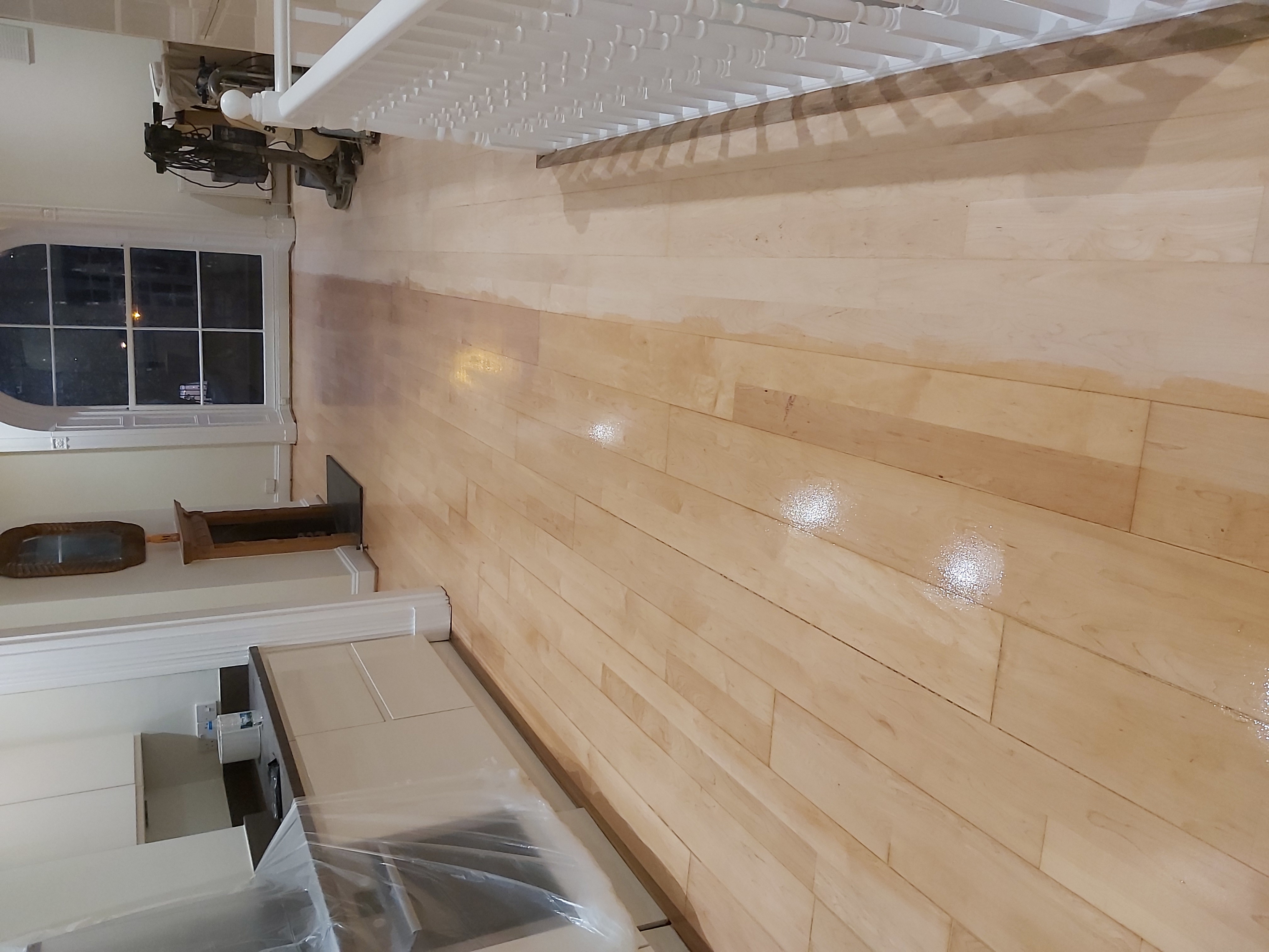 Engineered Wood floor after sanding work in SW9