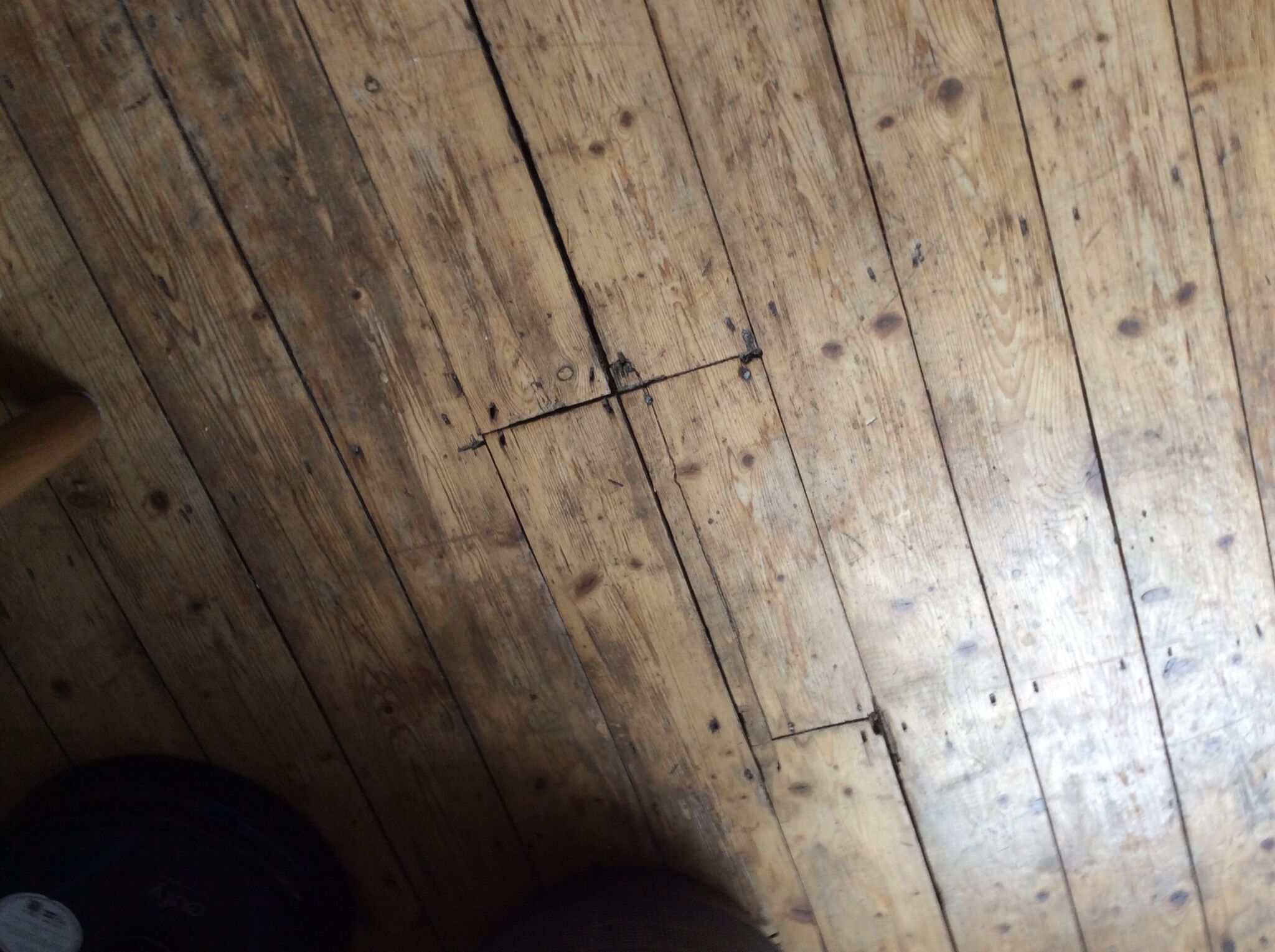 Floor condition before work at SW9