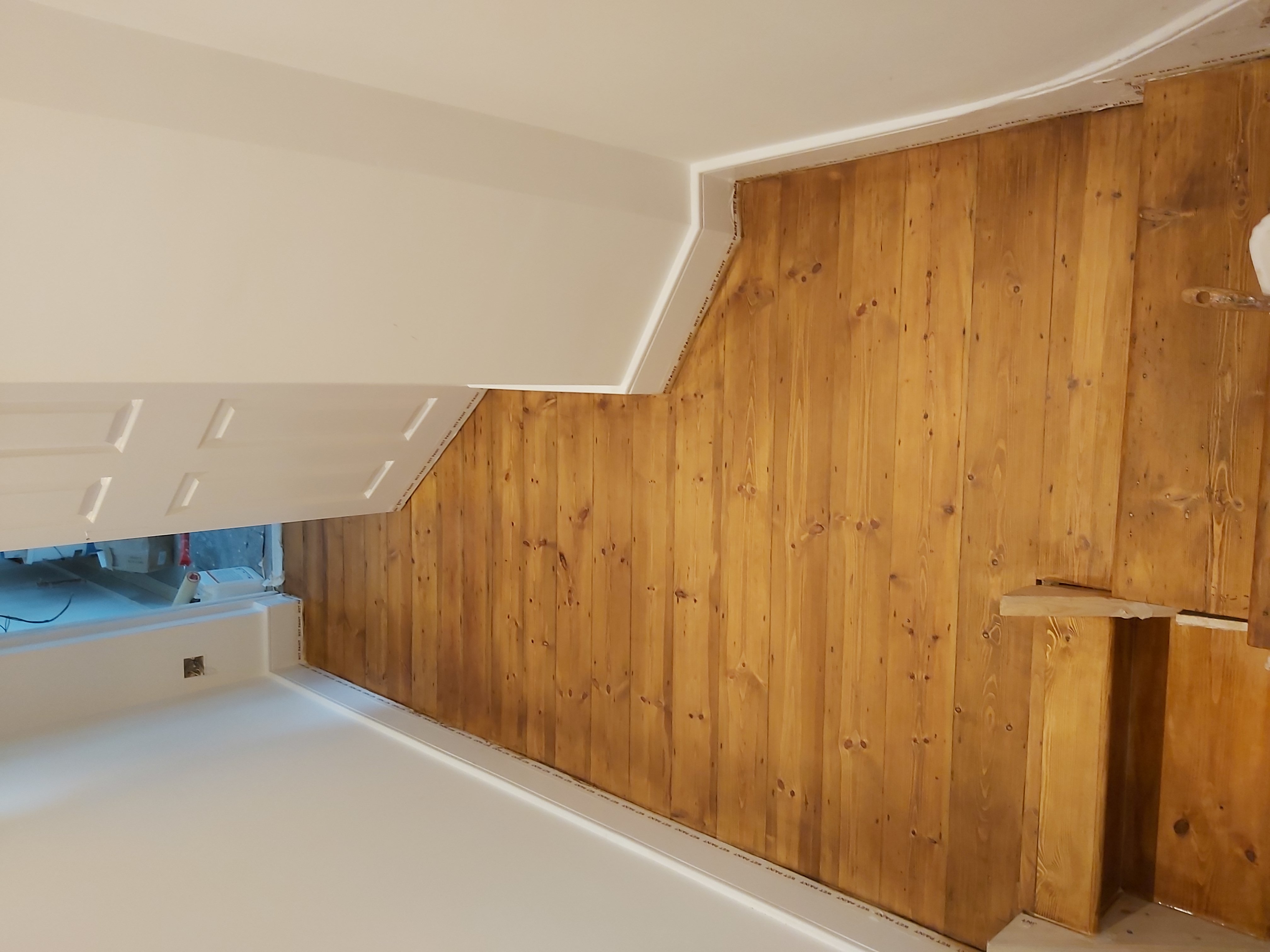 Floorboards floor after sanding work in SW9