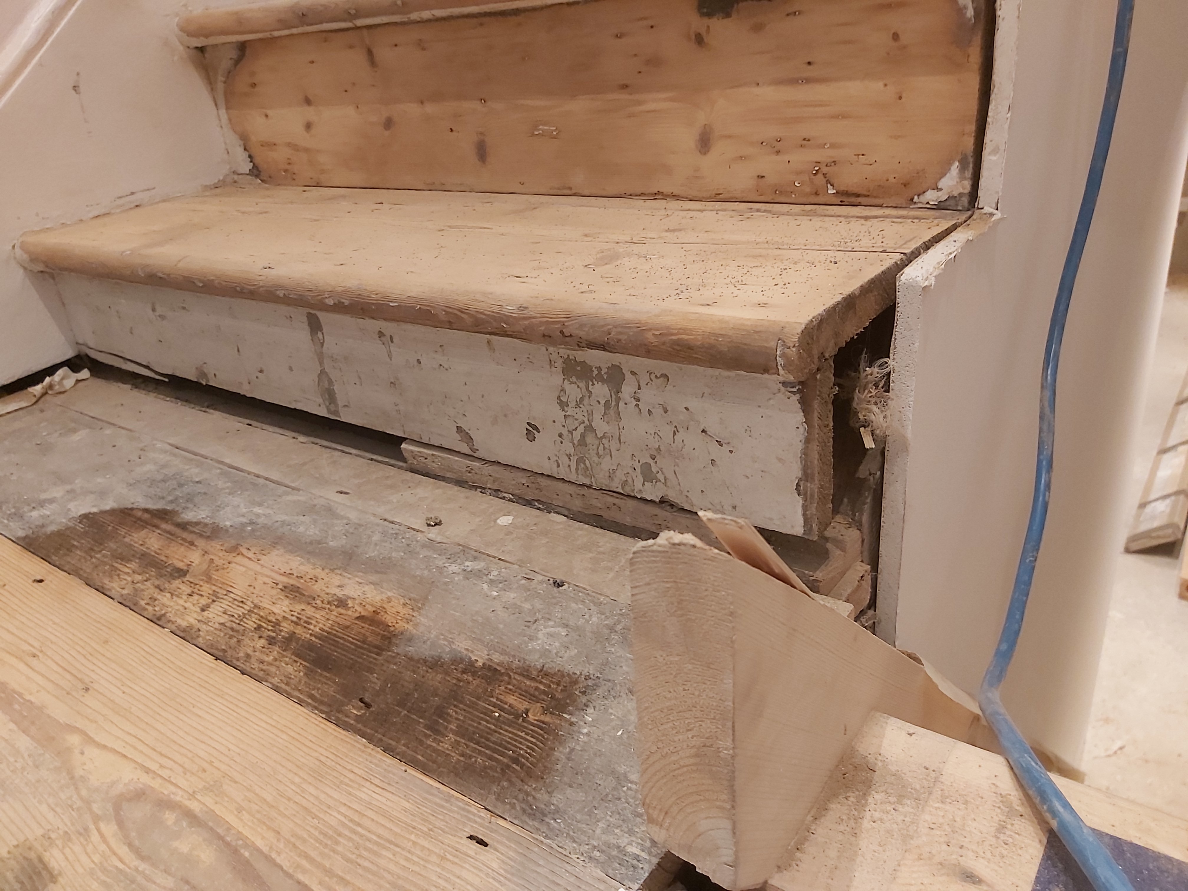 Floorboards floor after sanding work in SW9