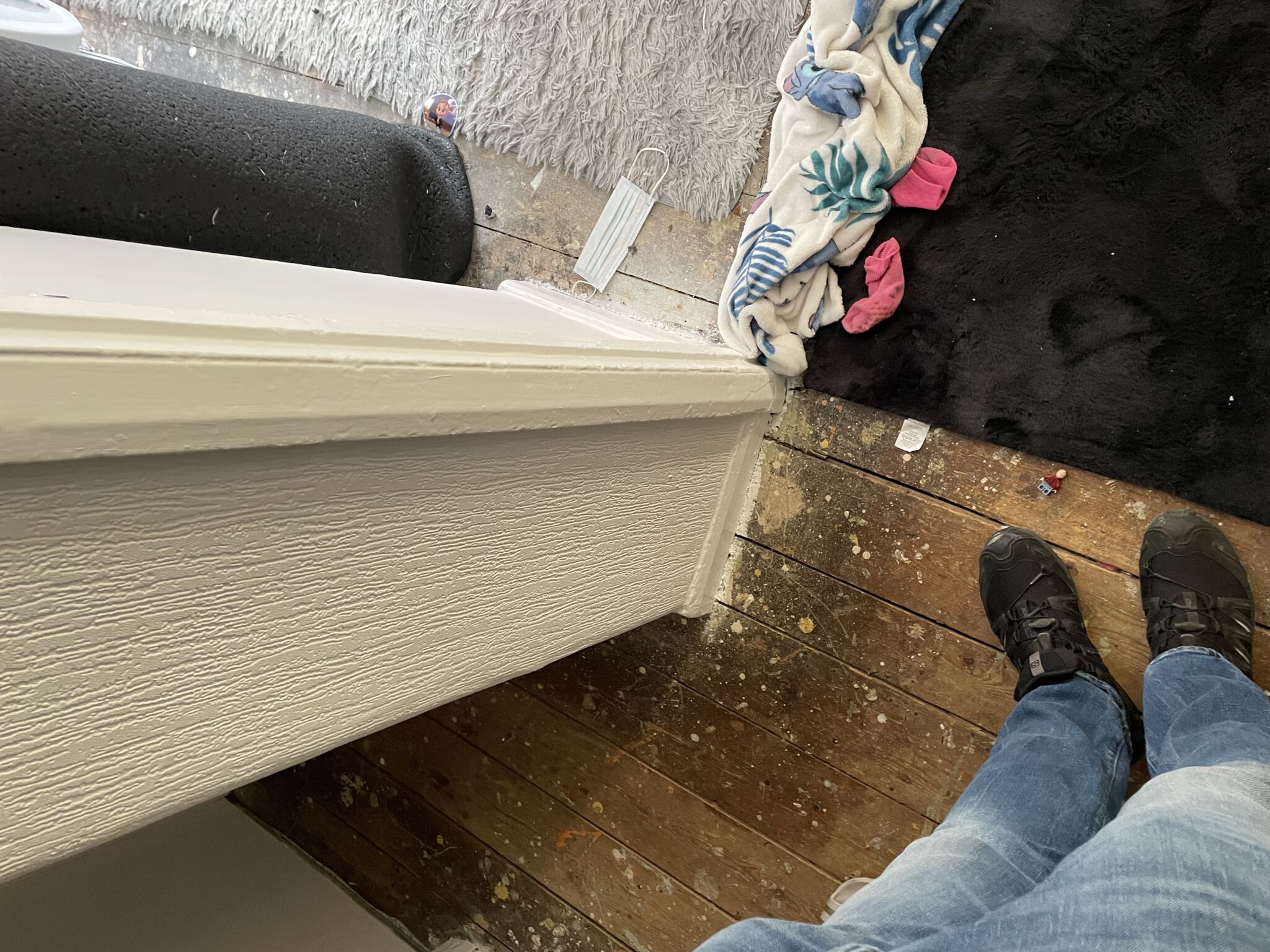 Floor condition before work at TW8