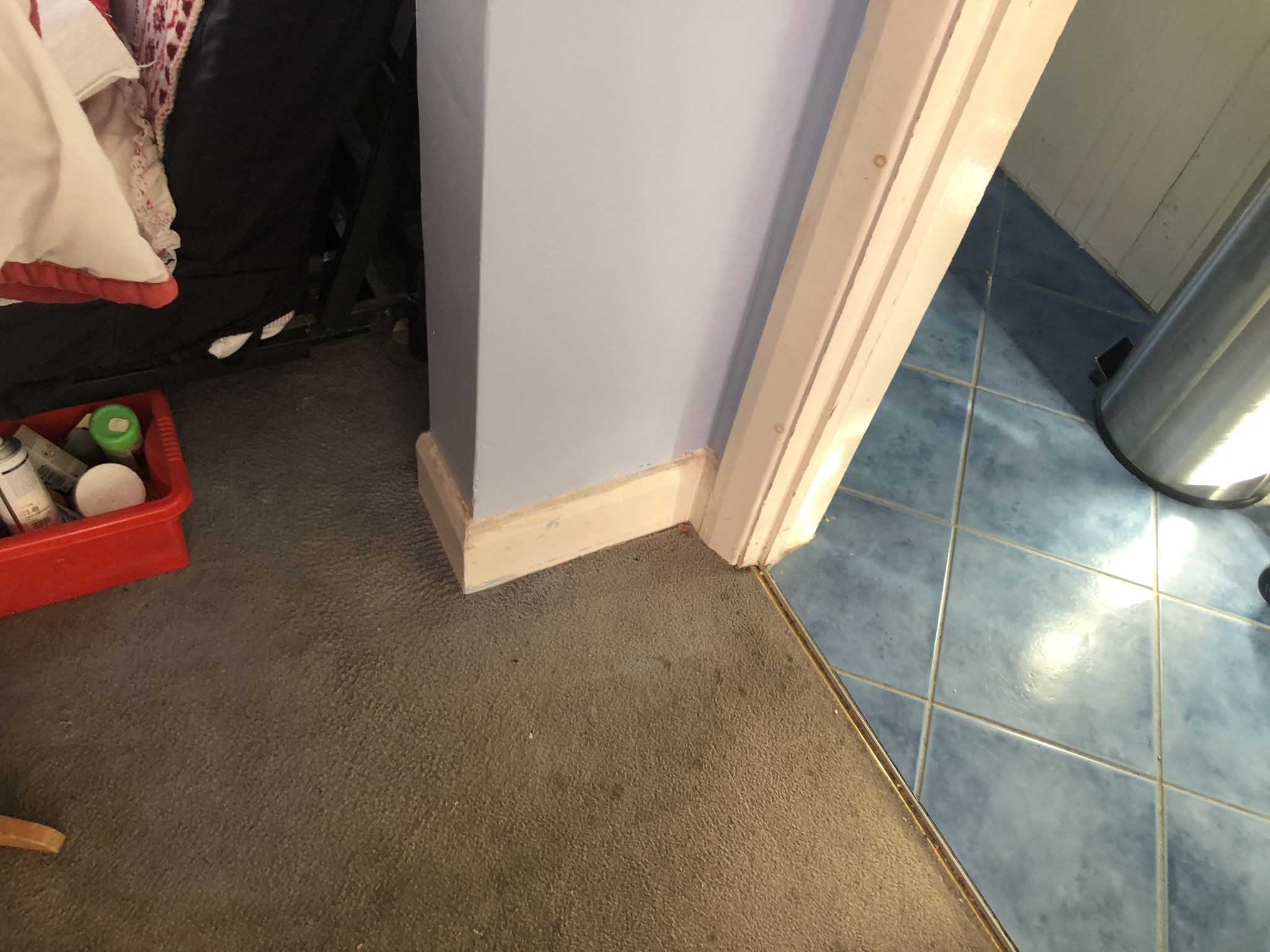 Floor condition before work at UB1