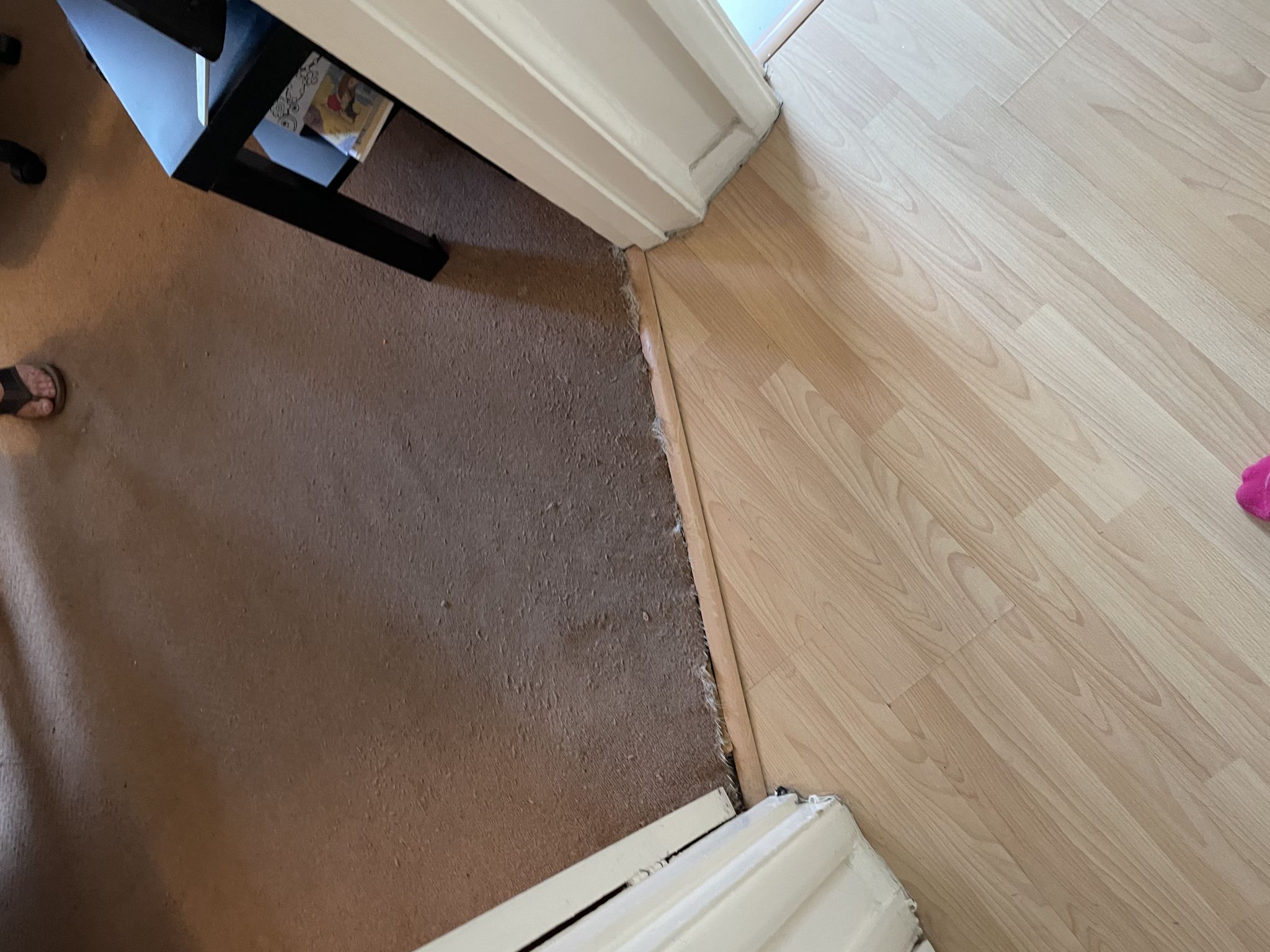 Floor condition before work at UB7