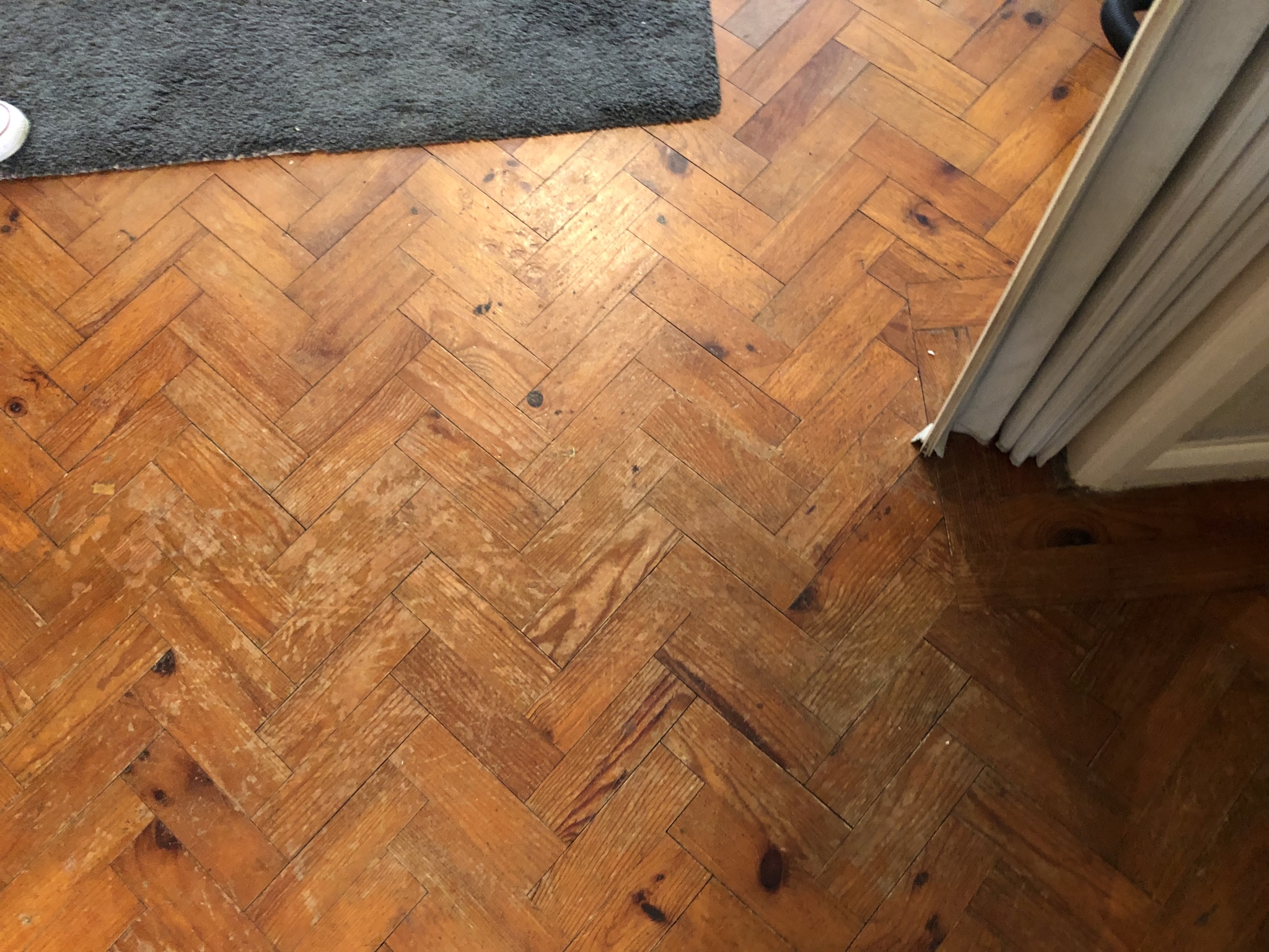 Floor condition before work at UB7