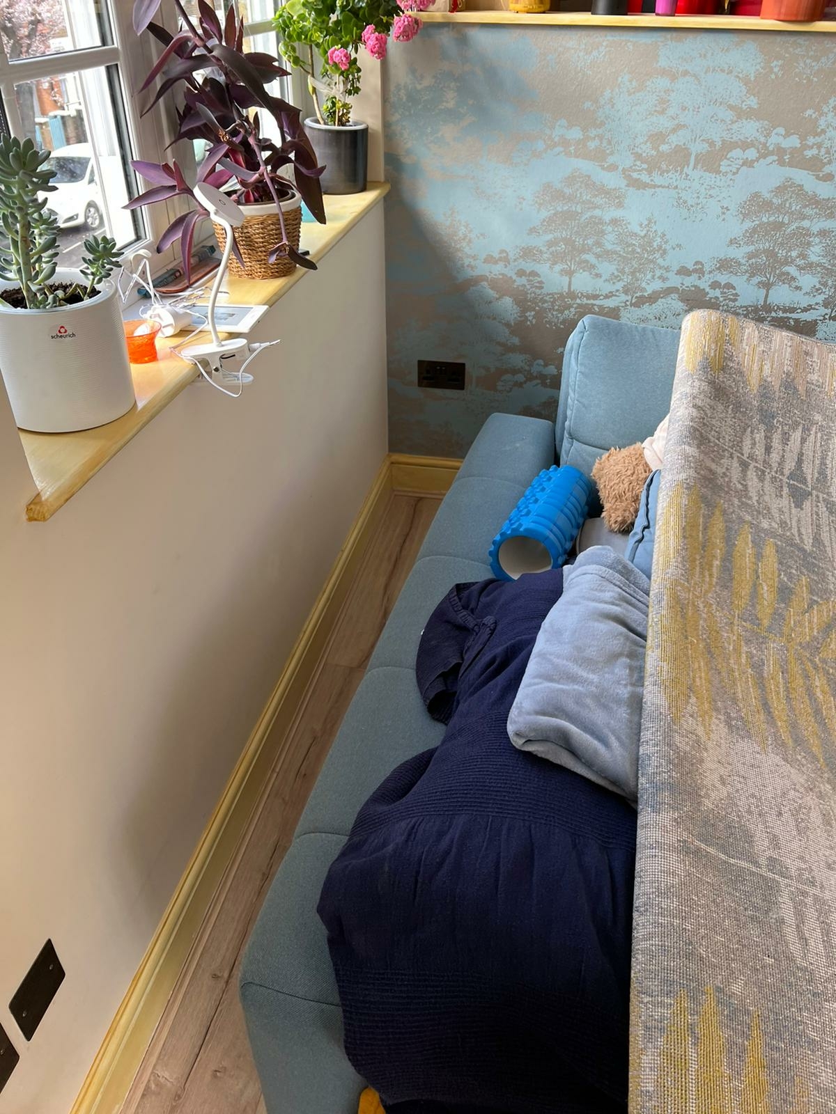 Laminate floor after fitting work in W10