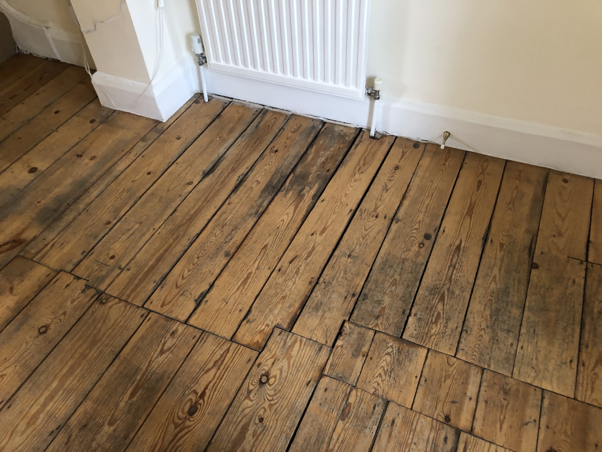 Floor condition before work at W10