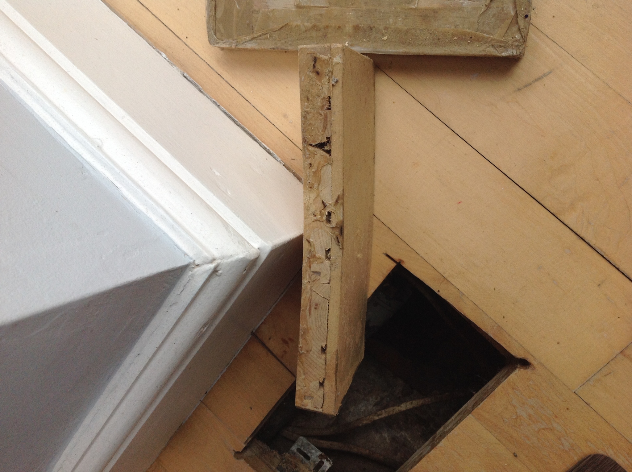 Floor condition before work at W13