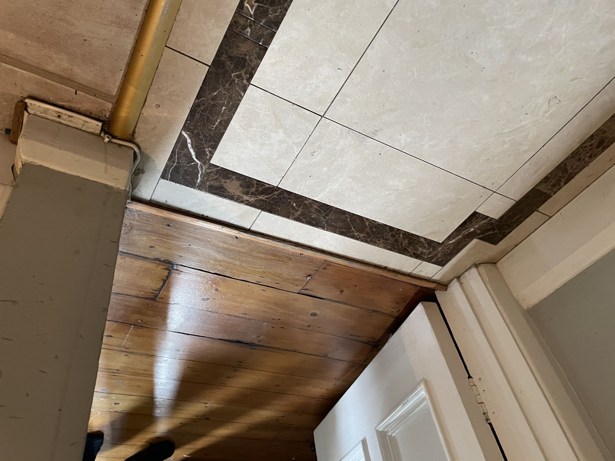 Floor condition before work at W14